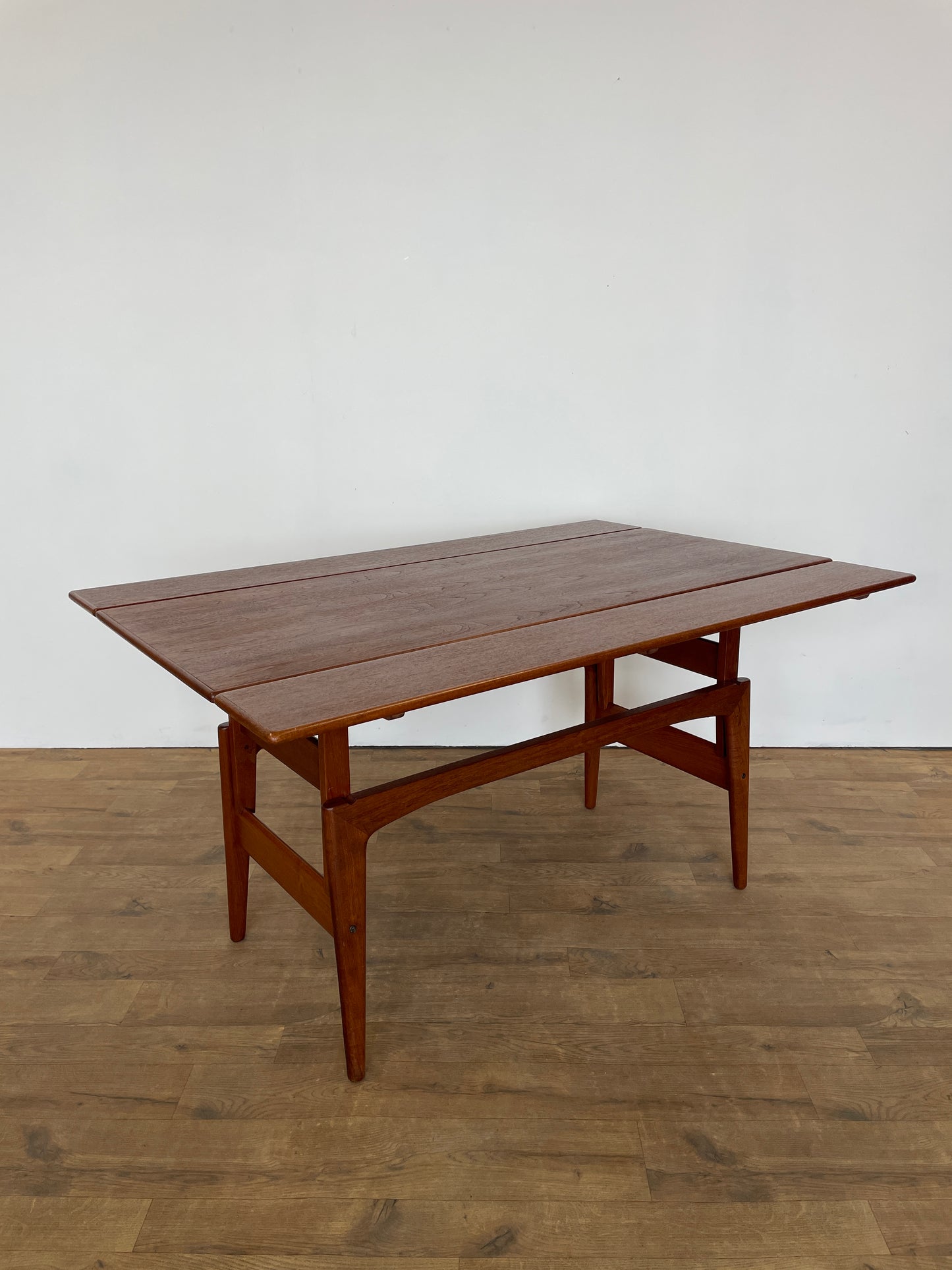 Danish 1960s Trioh Metamorphic Elevator Table – Teak Mid-Century Convertible Design