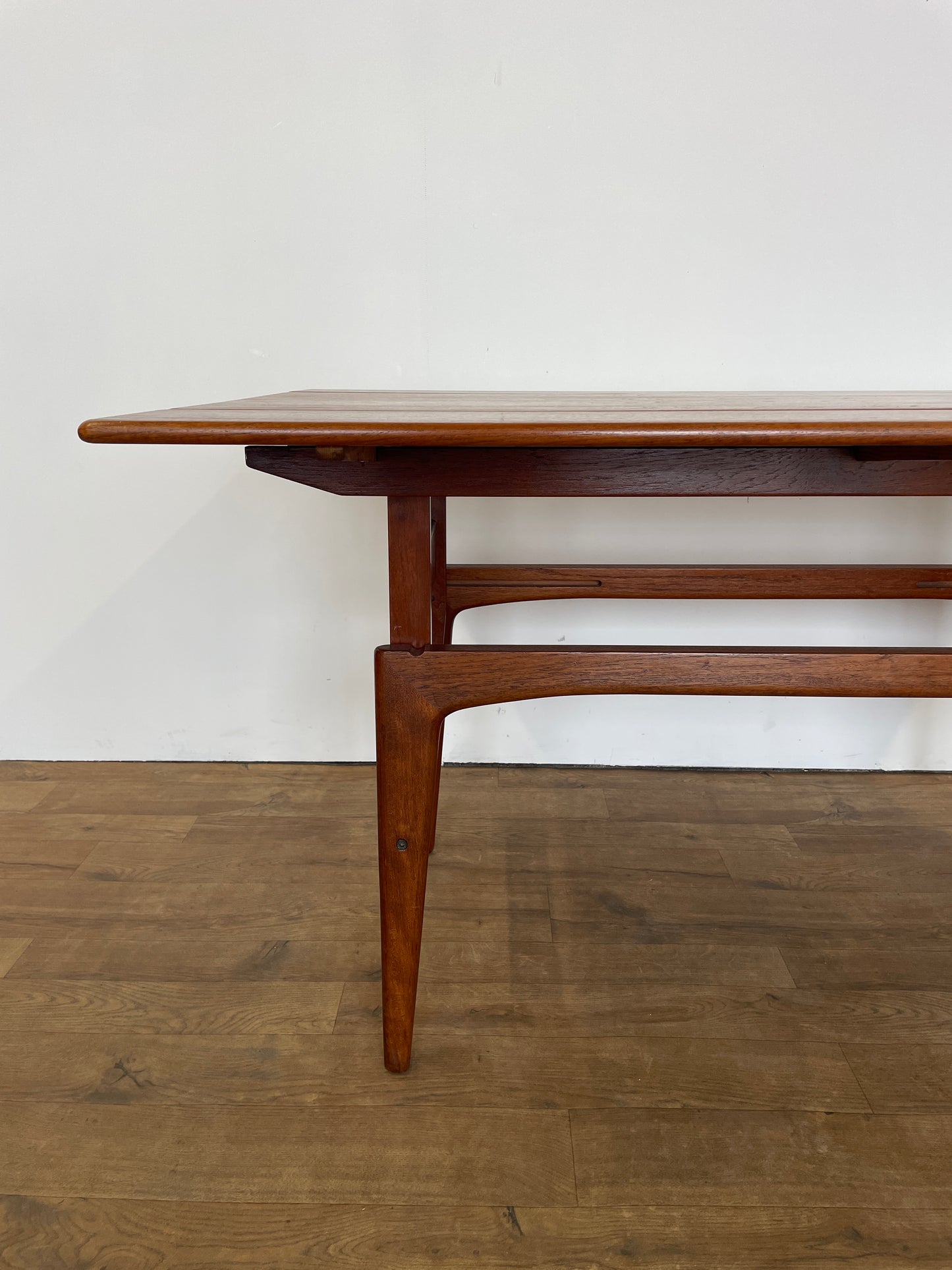 Danish 1960s Trioh Metamorphic Elevator Table – Teak Mid-Century Convertible Design
