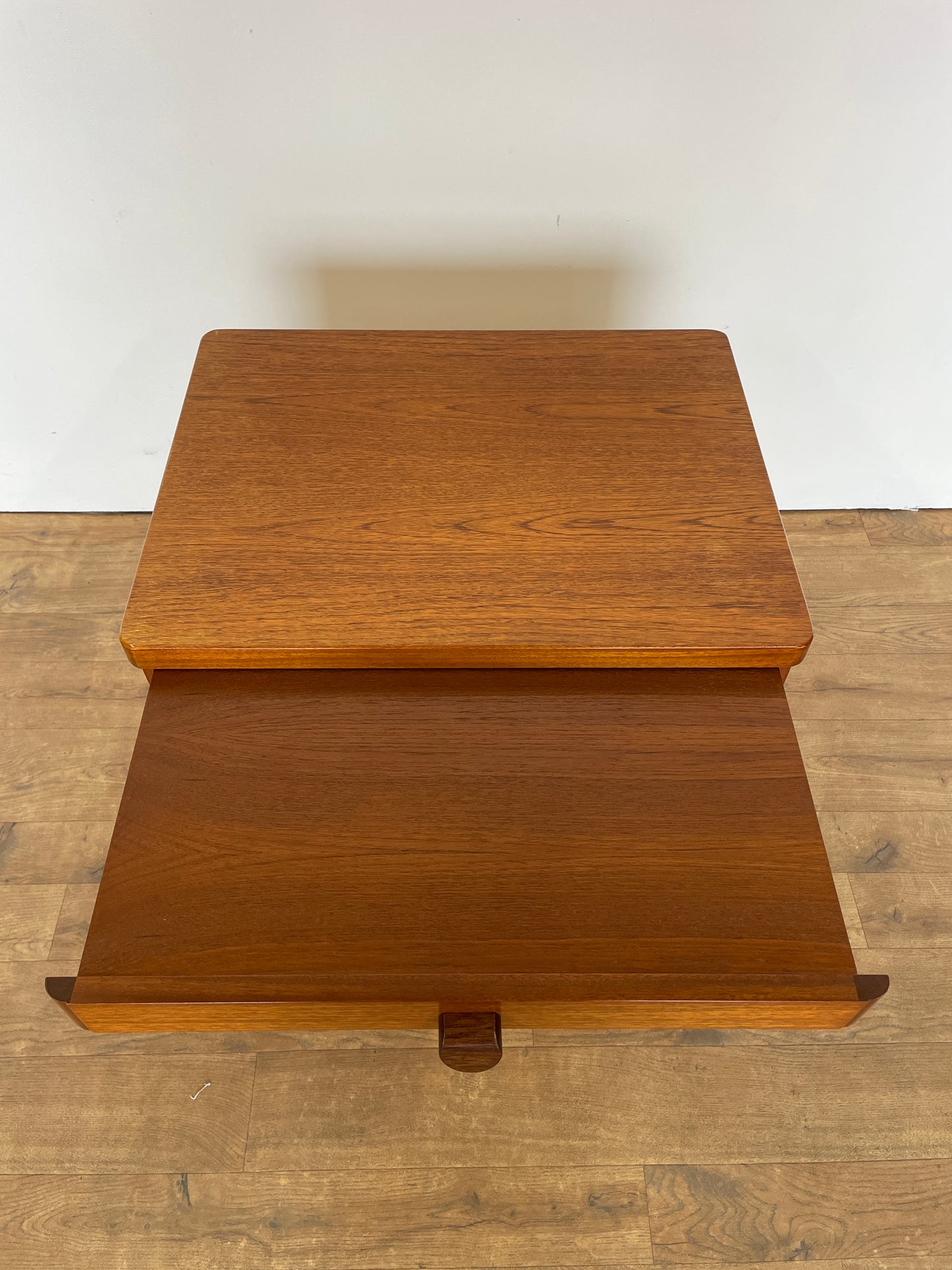 Mid-Century Stag Bedside Cabinet – Vintage Teak Nightstand