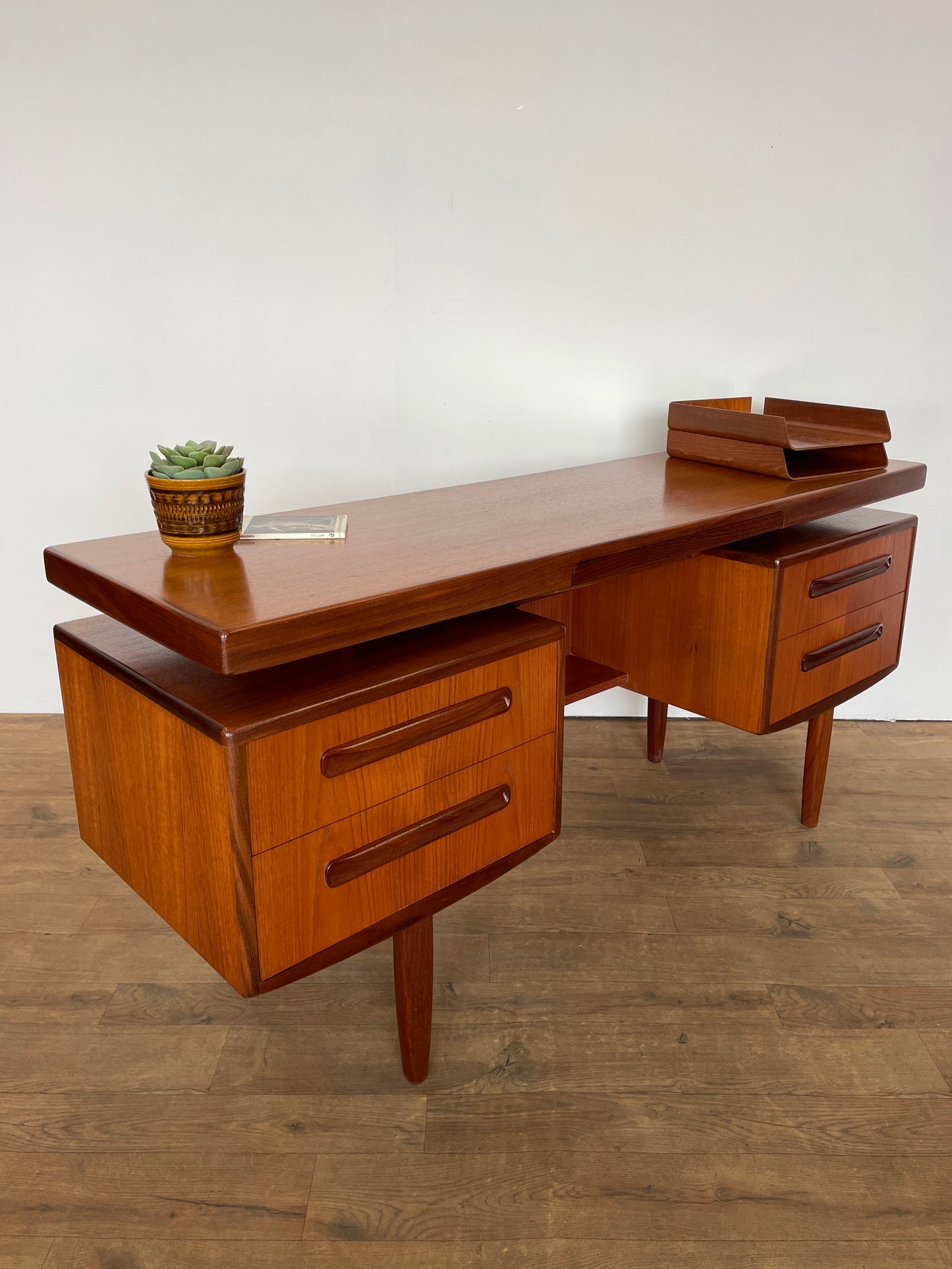 Vintage G Plan Fresco Teak Floating Top Desk – Mid Century Modern