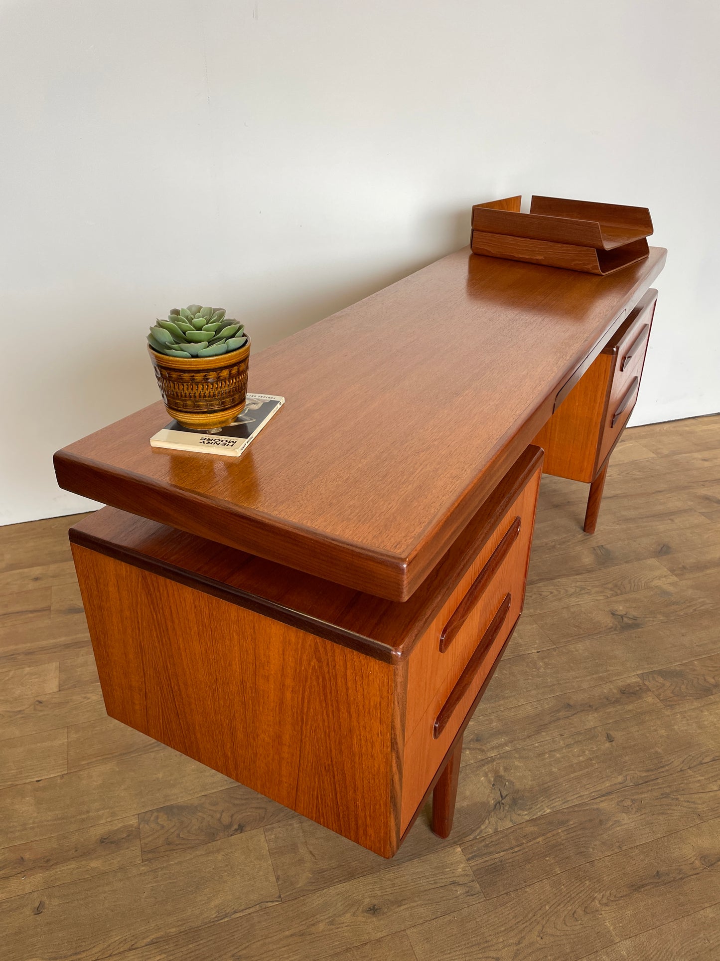 Vintage G Plan Fresco Teak Floating Top Desk – Mid Century Modern