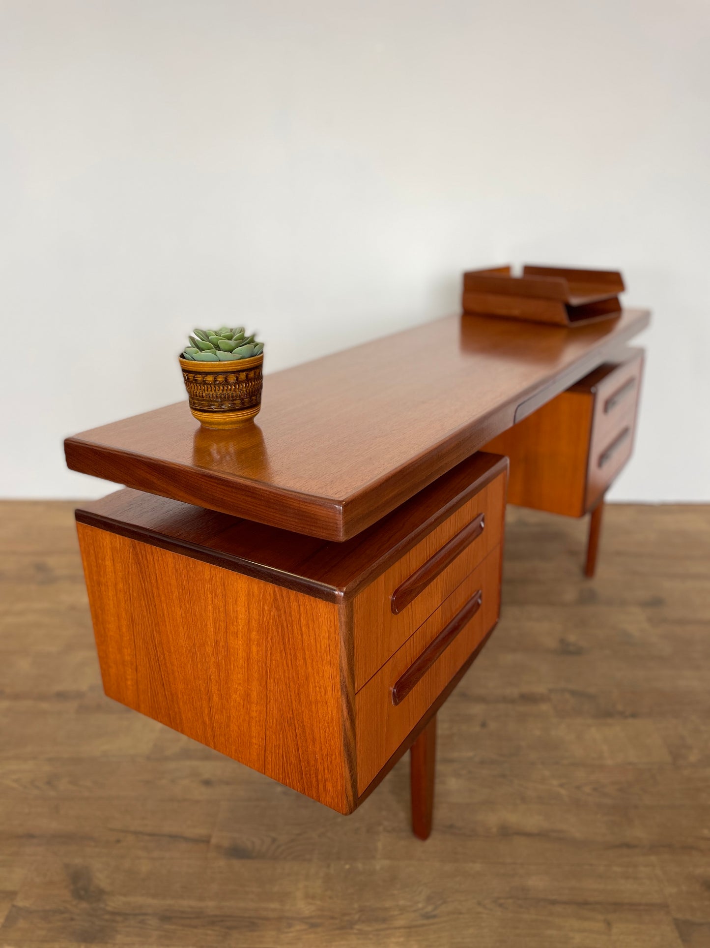 Vintage G Plan Fresco Teak Floating Top Desk – Mid Century Modern