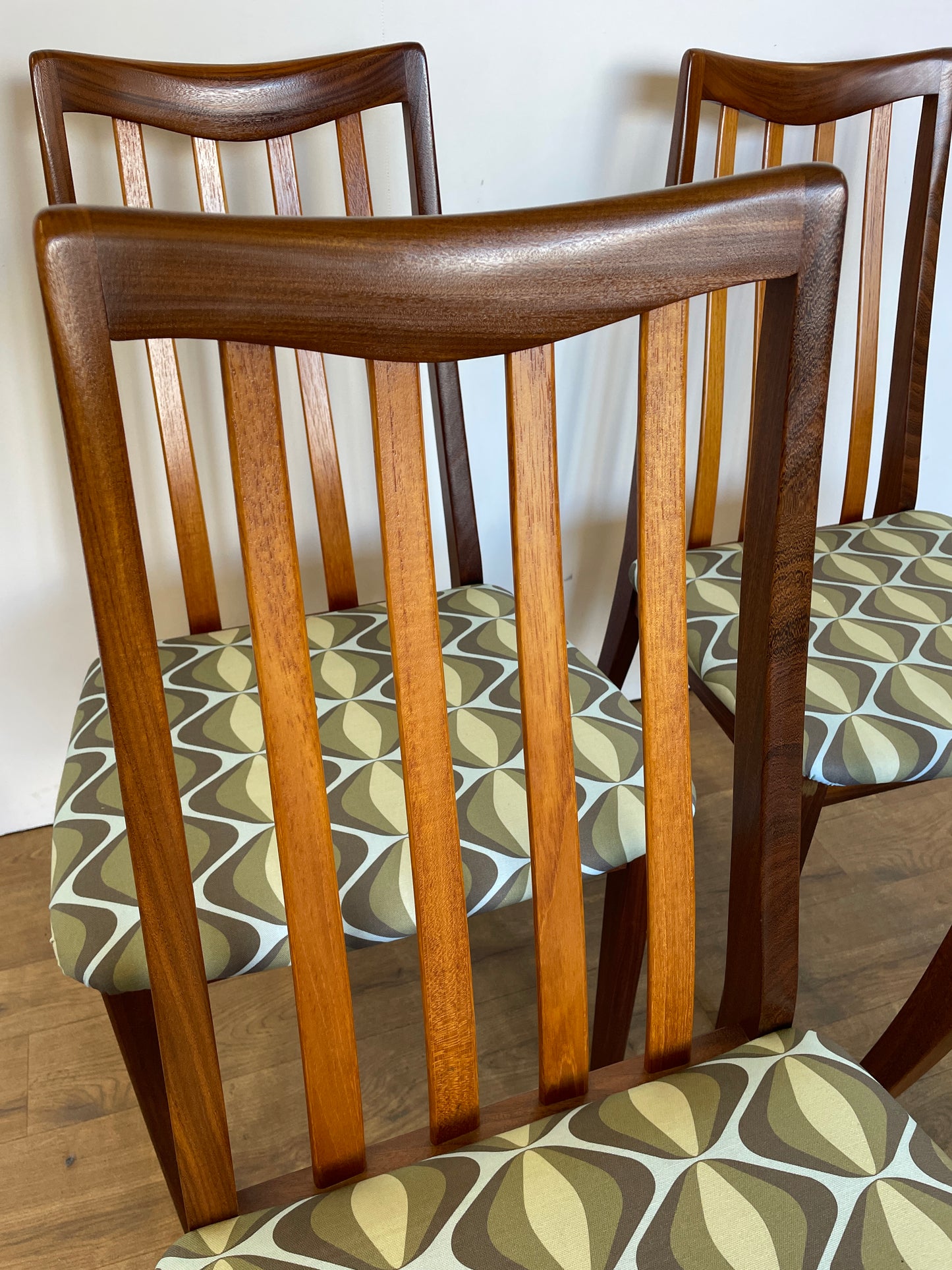 Mid-Century G Plan Dining Chairs – Set of 4, Newly Upholstered, UK Made