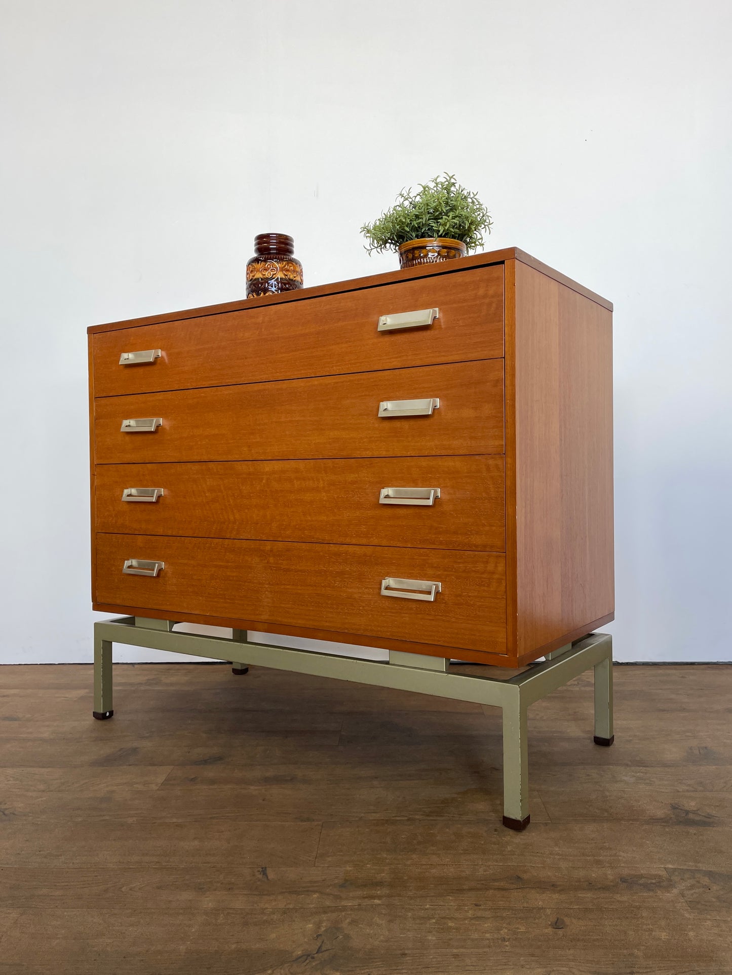 Rare Limba G Plan Chest of Drawers by Leslie Dandy | Mid-Century Modern Storage