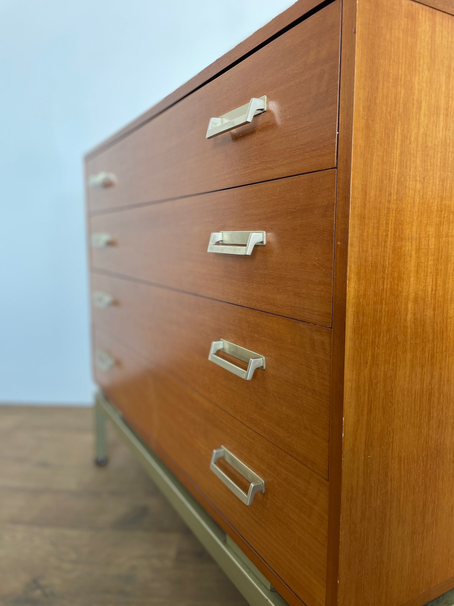 Rare Limba G Plan Chest of Drawers by Leslie Dandy | Mid-Century Modern Storage