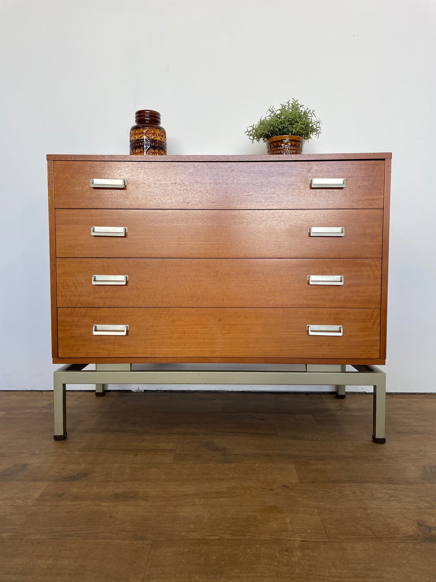 Rare Limba G Plan Chest of Drawers by Leslie Dandy | Mid-Century Modern Storage