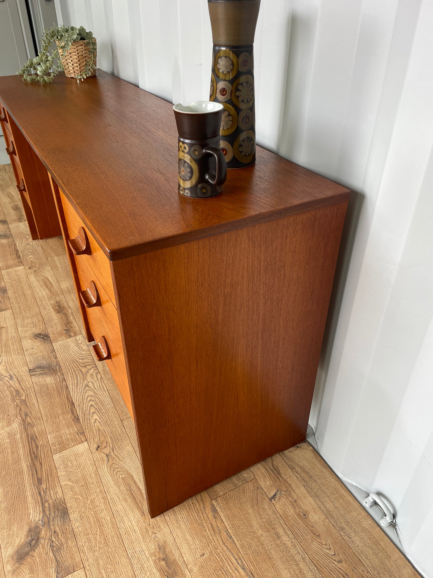 Stag Desk / Dressing Table w/ Drawers Mid-Century Vintage Retro MCM Teak