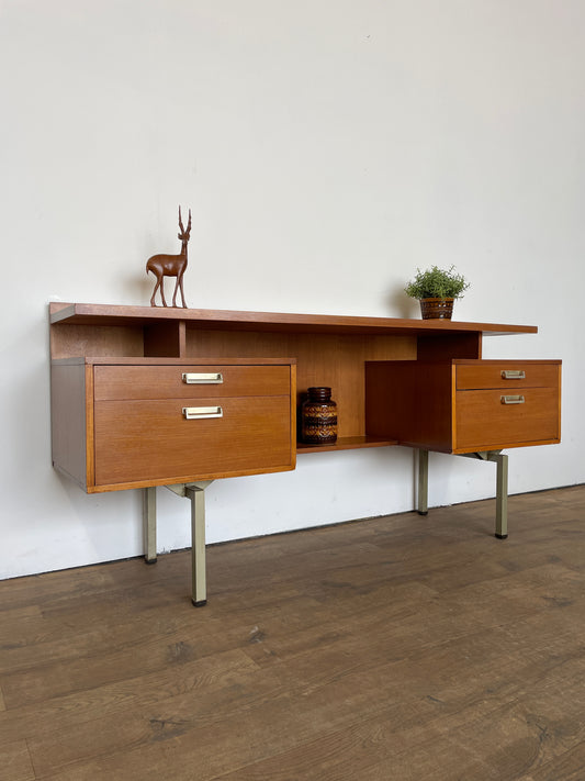 Mid-Century G Plan Limba Desk/Dressing Table by Leslie Dandy, 1960s UK