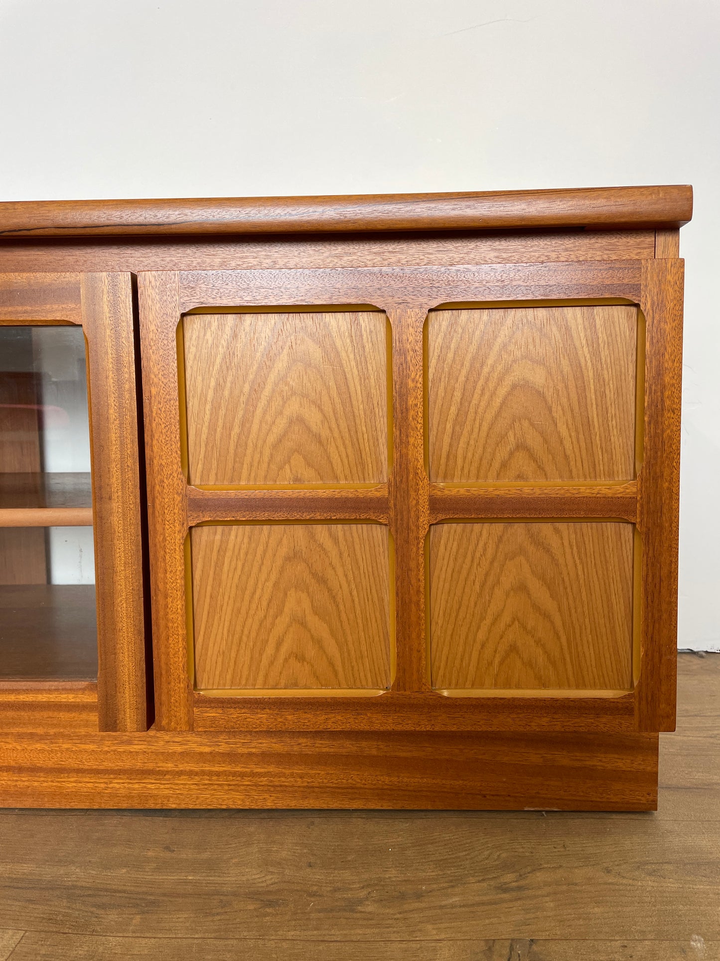 Mid-Century Nathan Teak TV Cabinet – Retro Media Unit, 1960s British Design