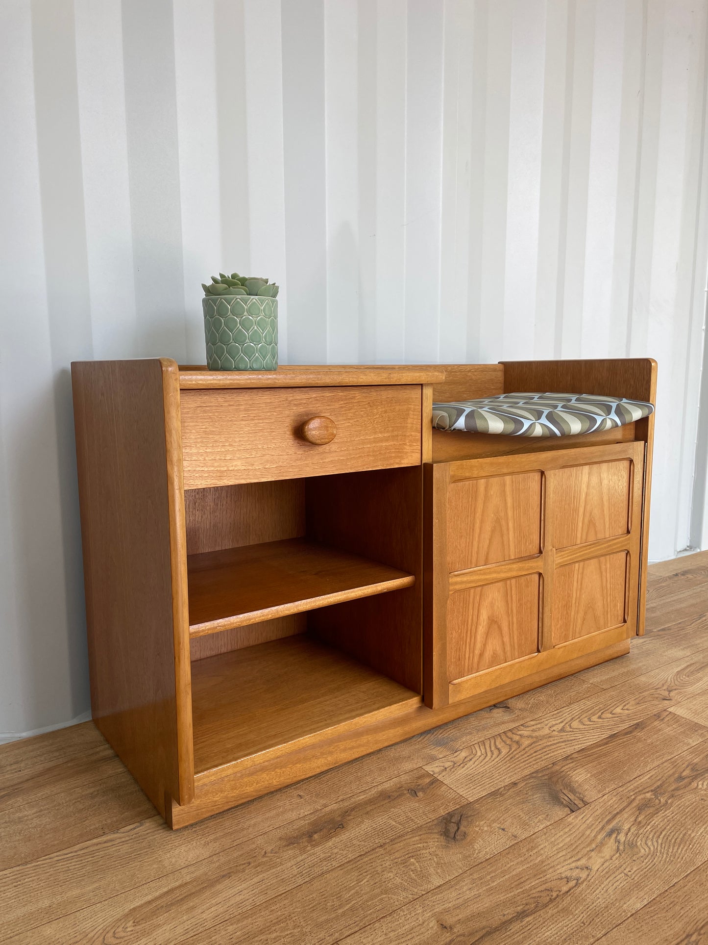 Nathan Mid Century Teak Compact Retro Telephone Hall Table