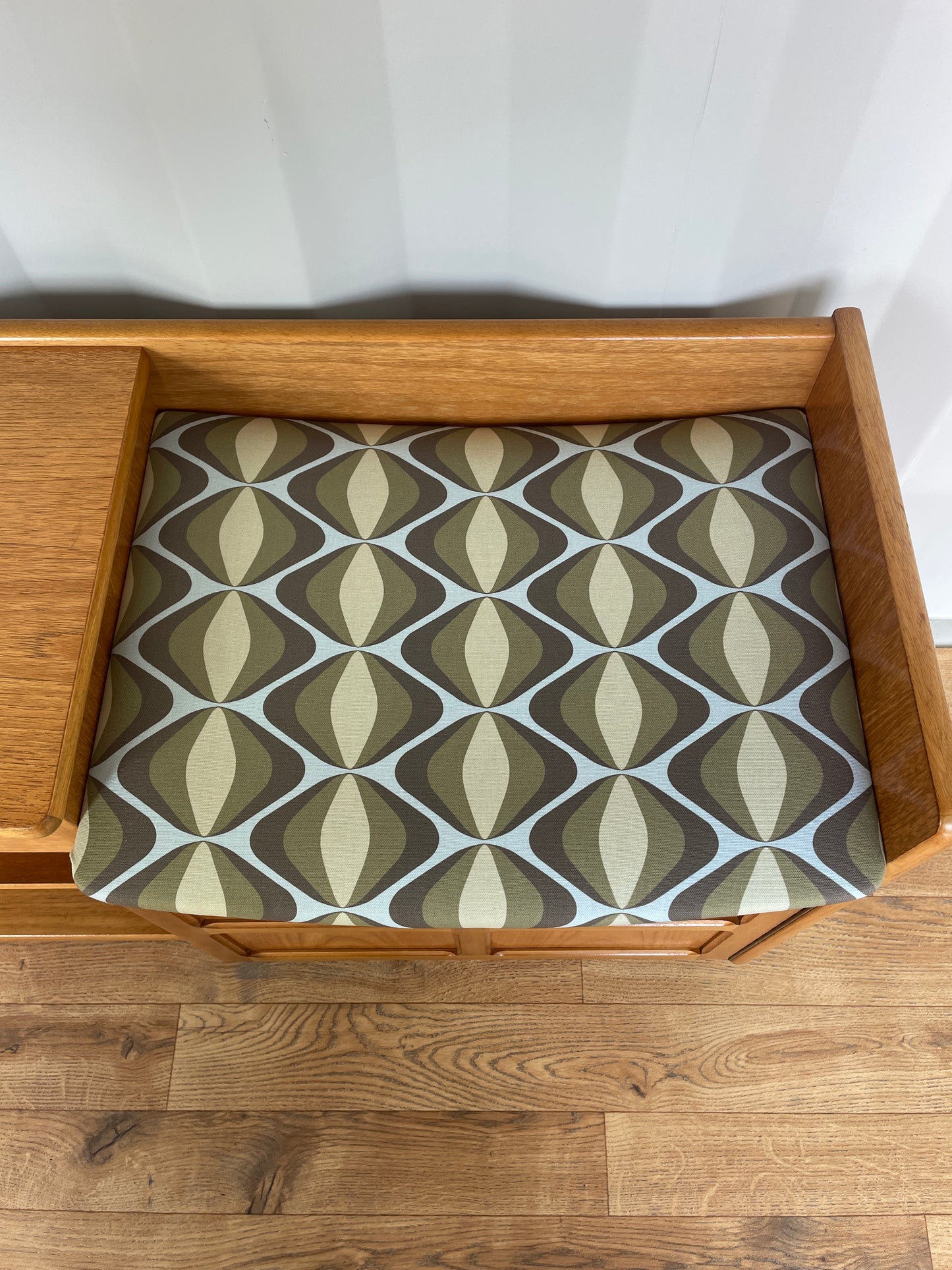 Nathan Mid Century Teak Compact Retro Telephone Hall Table