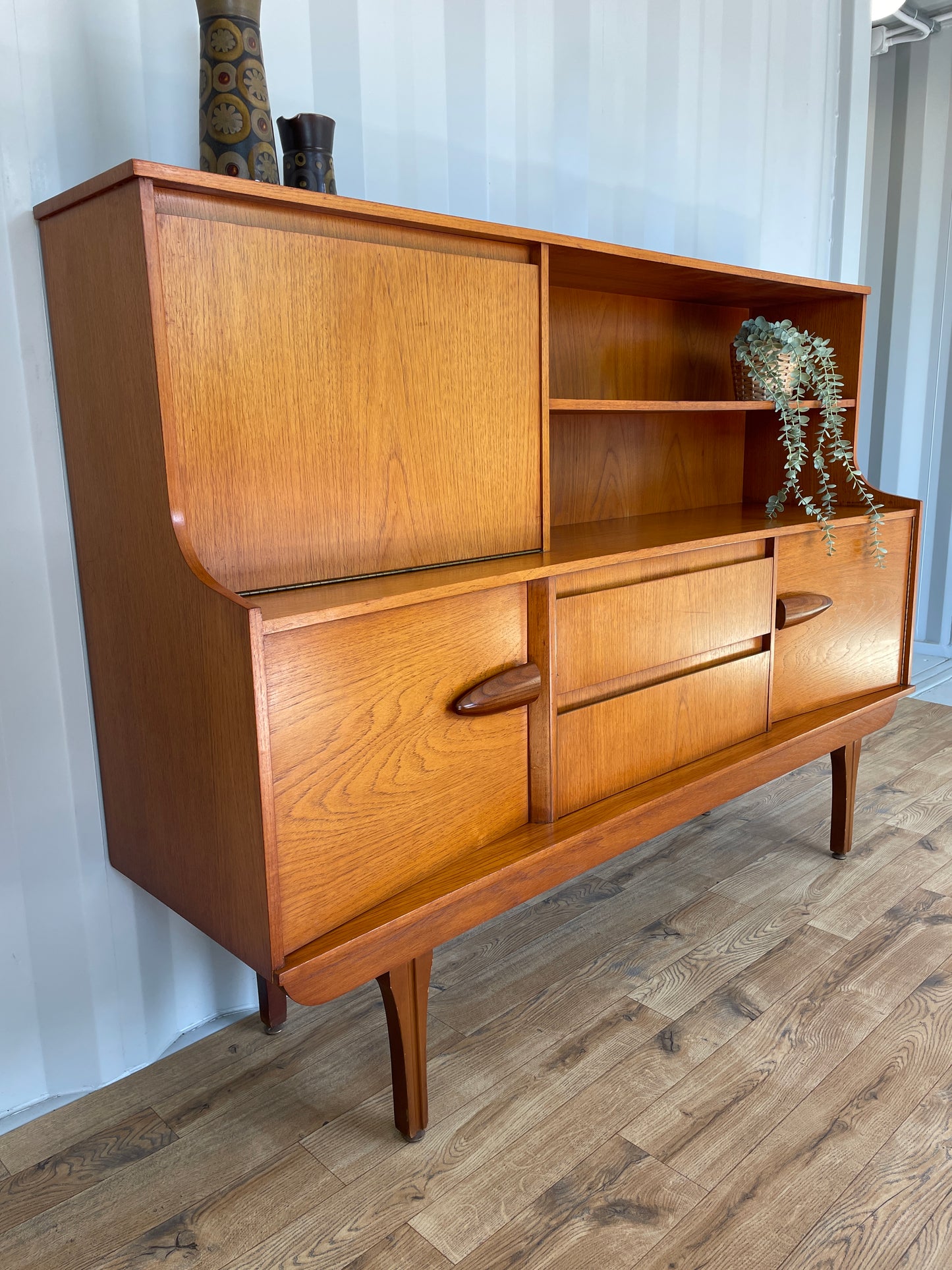 Mid-Century Sideboard by Jentique Teak Vintage Retro Highboard Storage Large Scandi