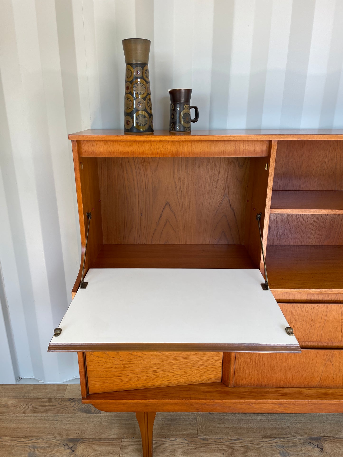 Mid-Century Sideboard by Jentique Teak Vintage Retro Highboard Storage Large Scandi