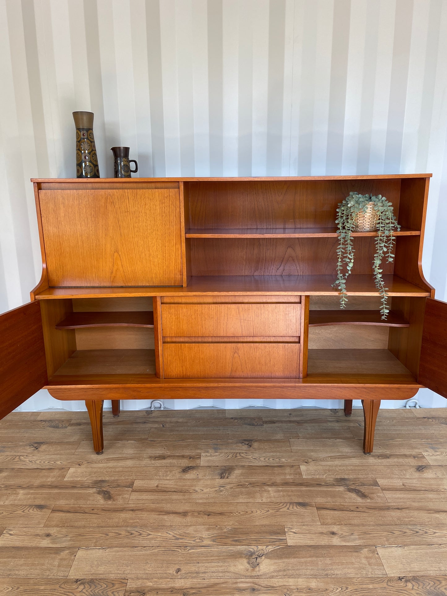 Mid-Century Sideboard by Jentique Teak Vintage Retro Highboard Storage Large Scandi
