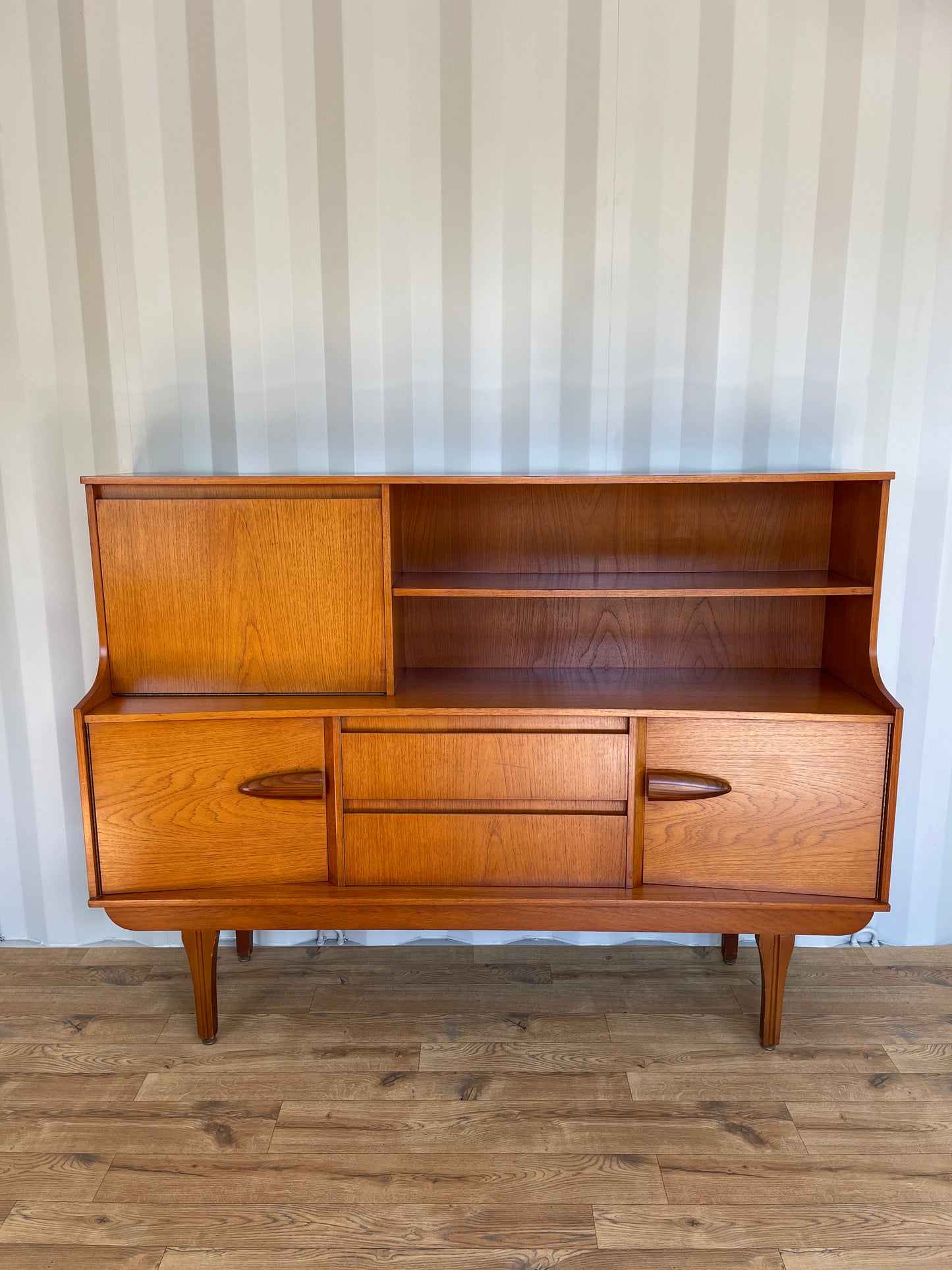 Mid-Century Sideboard by Jentique Teak Vintage Retro Highboard Storage Large Scandi
