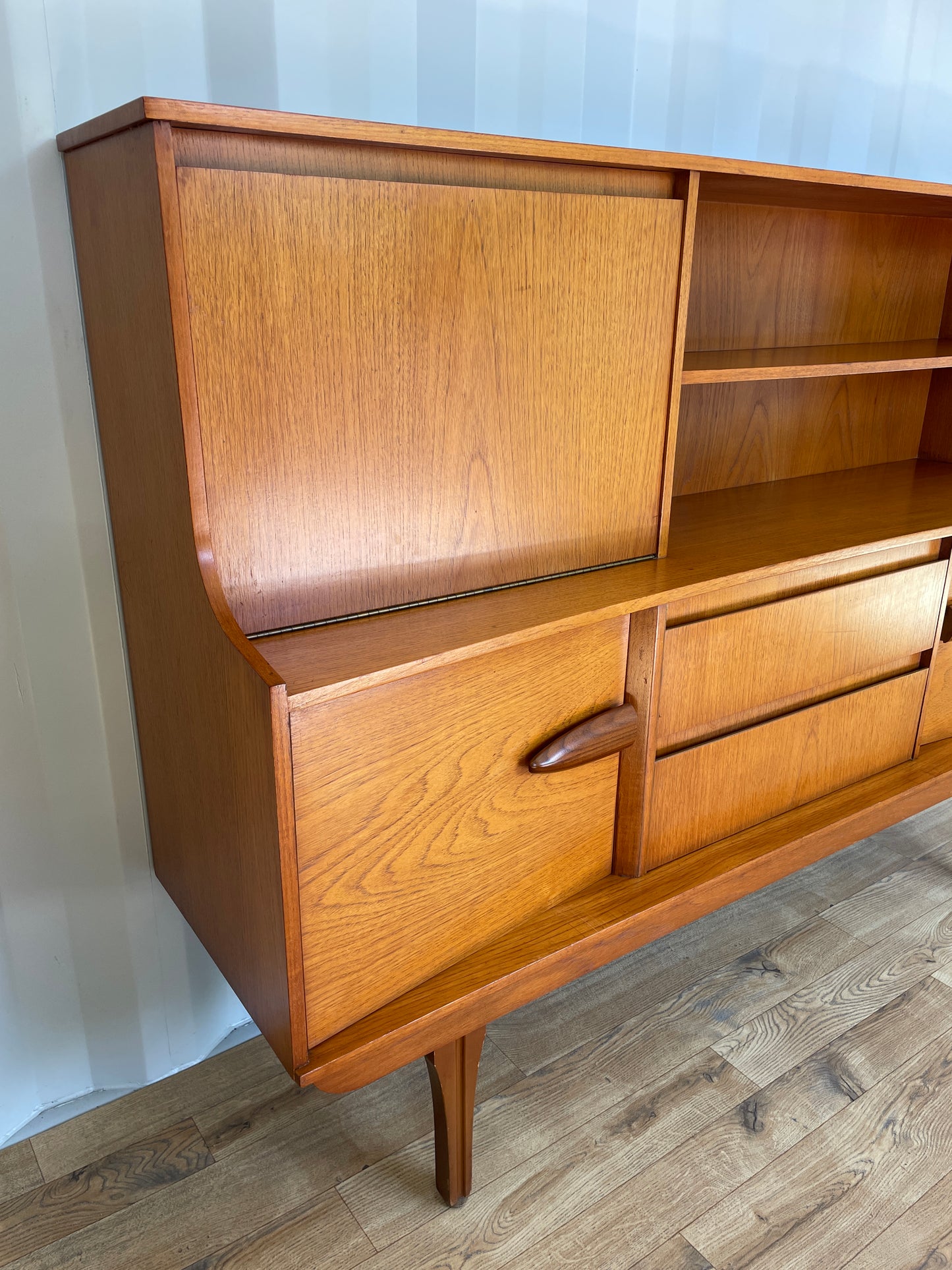 Mid-Century Sideboard by Jentique Teak Vintage Retro Highboard Storage Large Scandi