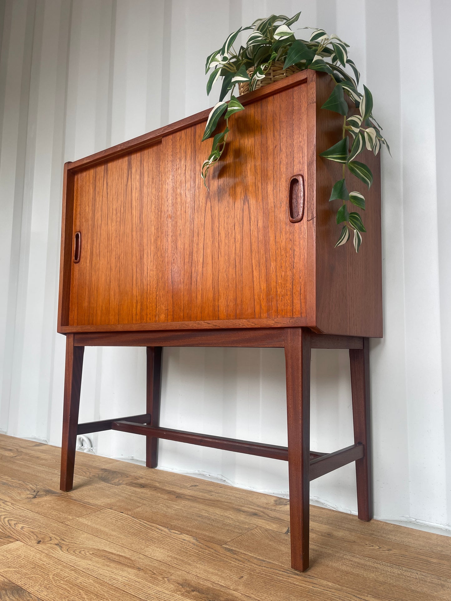 Danish Teak Cabinet / Bookcase - Mid-Century Vintage Scandi