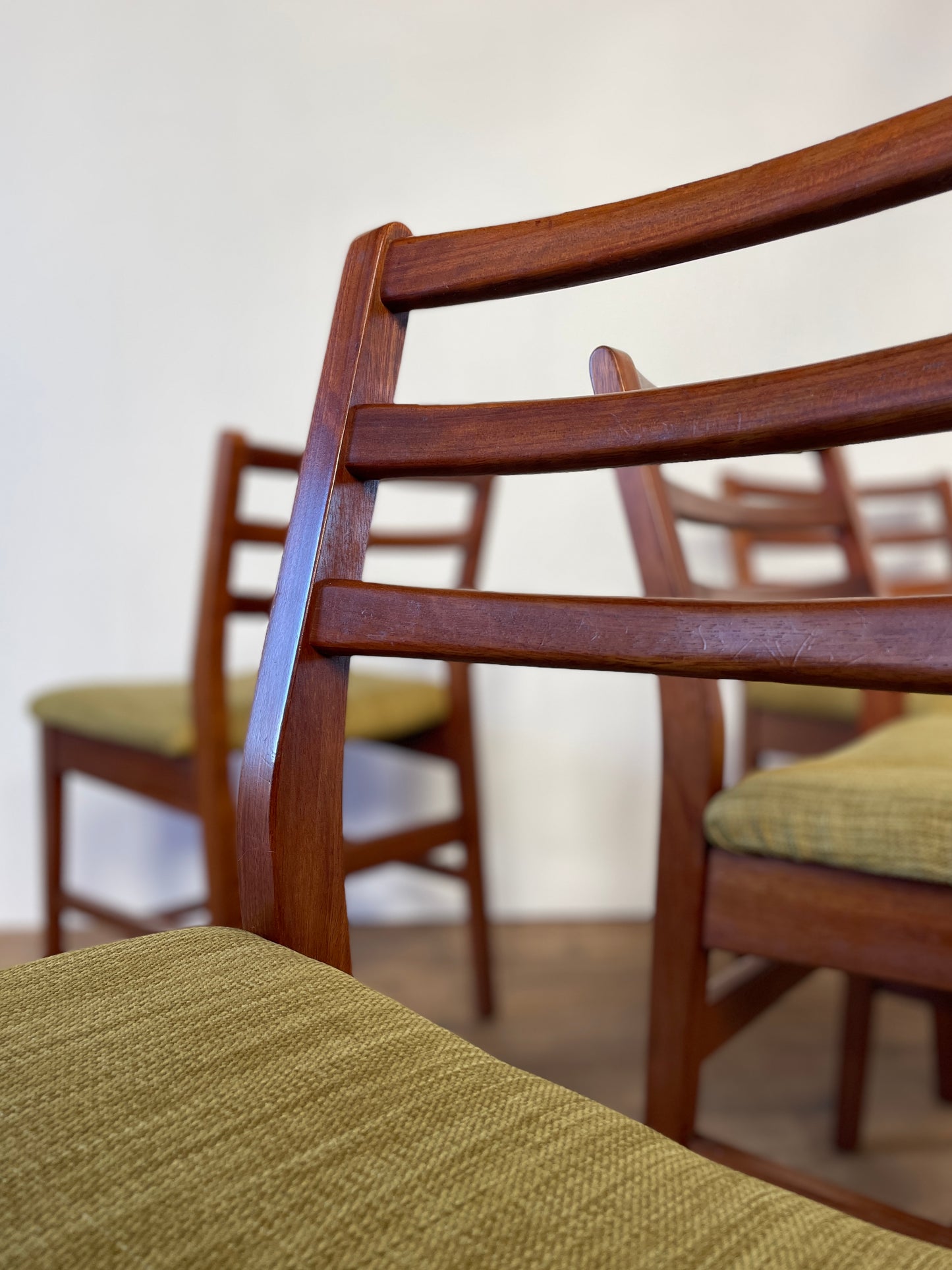 Mid-Century Teak Dining Chairs by John Herbert for Younger – Set of Vintage 1960s Ladder-Back Chairs
