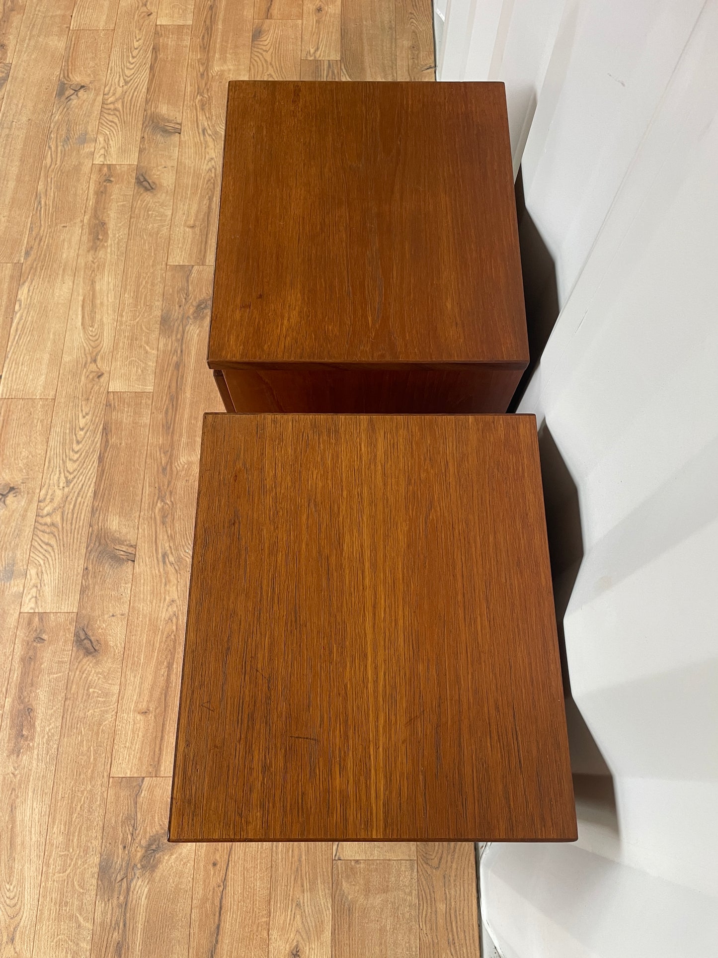 Pair Meredew Bedside Cabinets - Mid-Century Teak