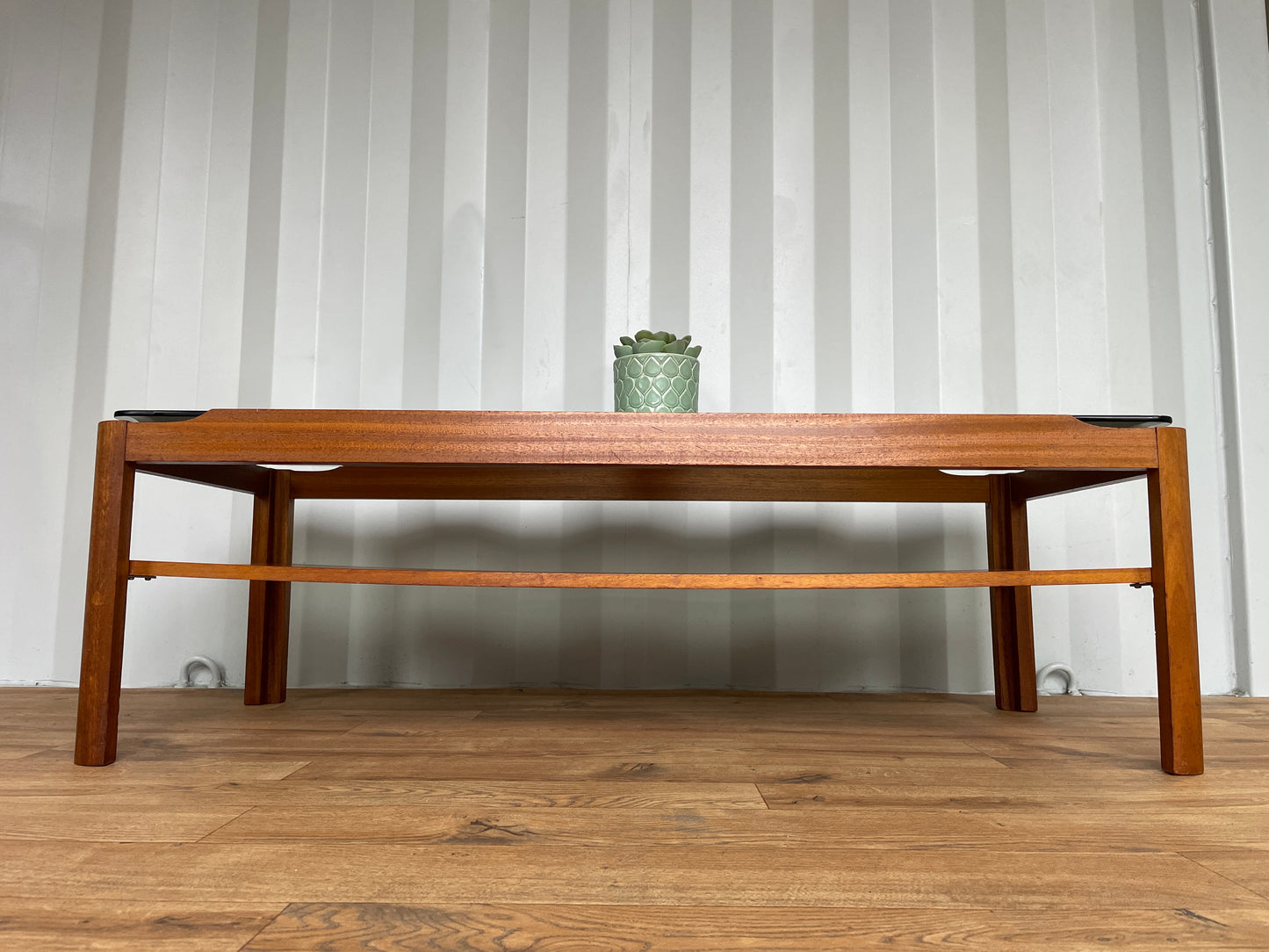 Myer Coffee Table with Smoked Glass Top