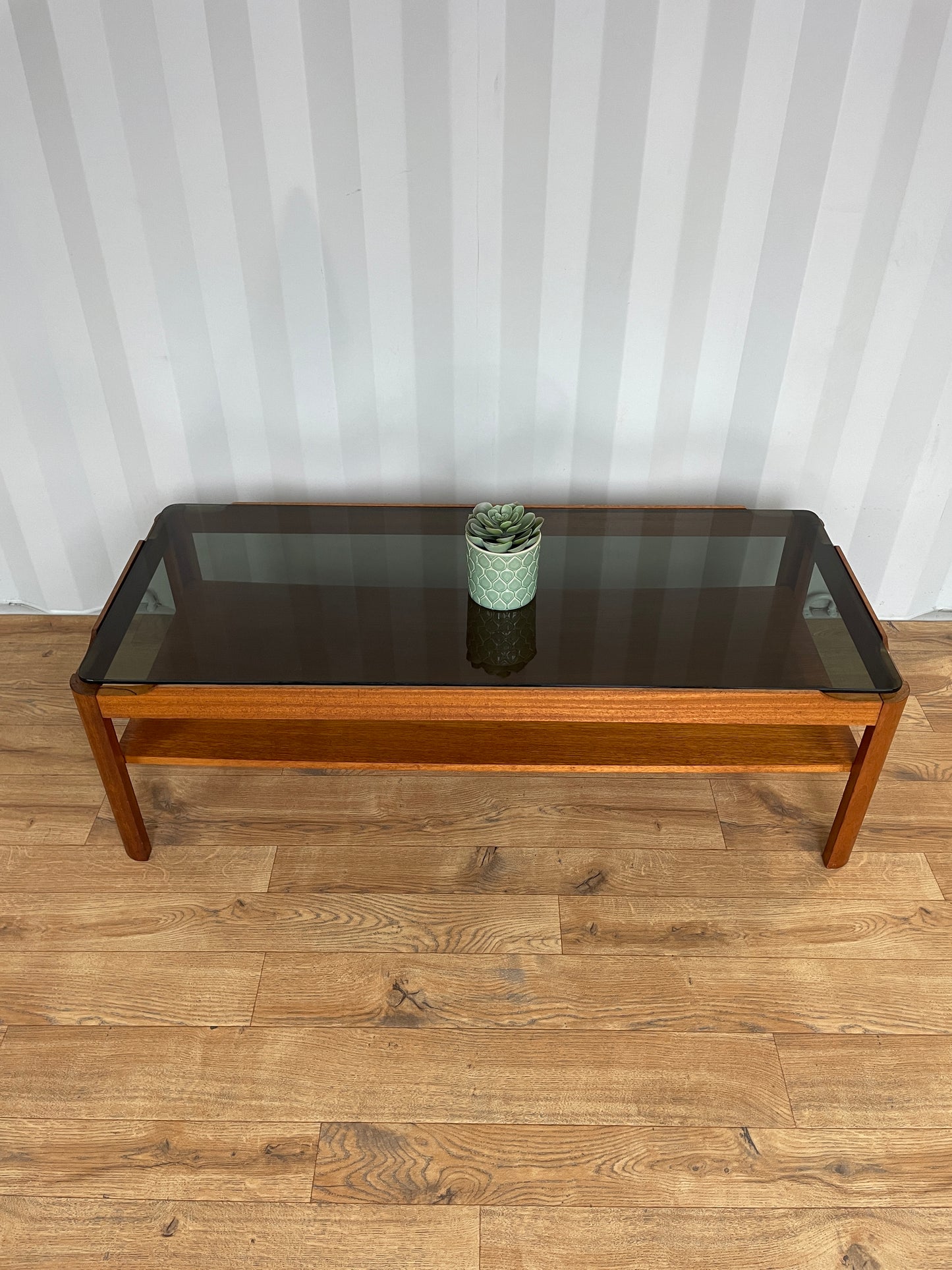 Myer Coffee Table with Smoked Glass Top