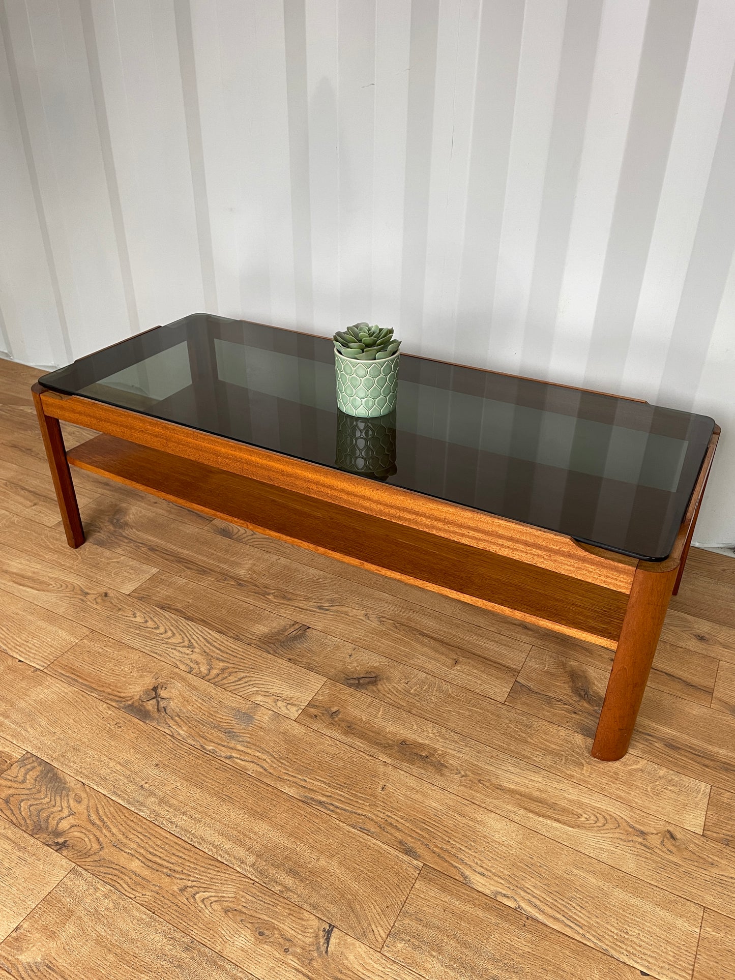 Myer Coffee Table with Smoked Glass Top