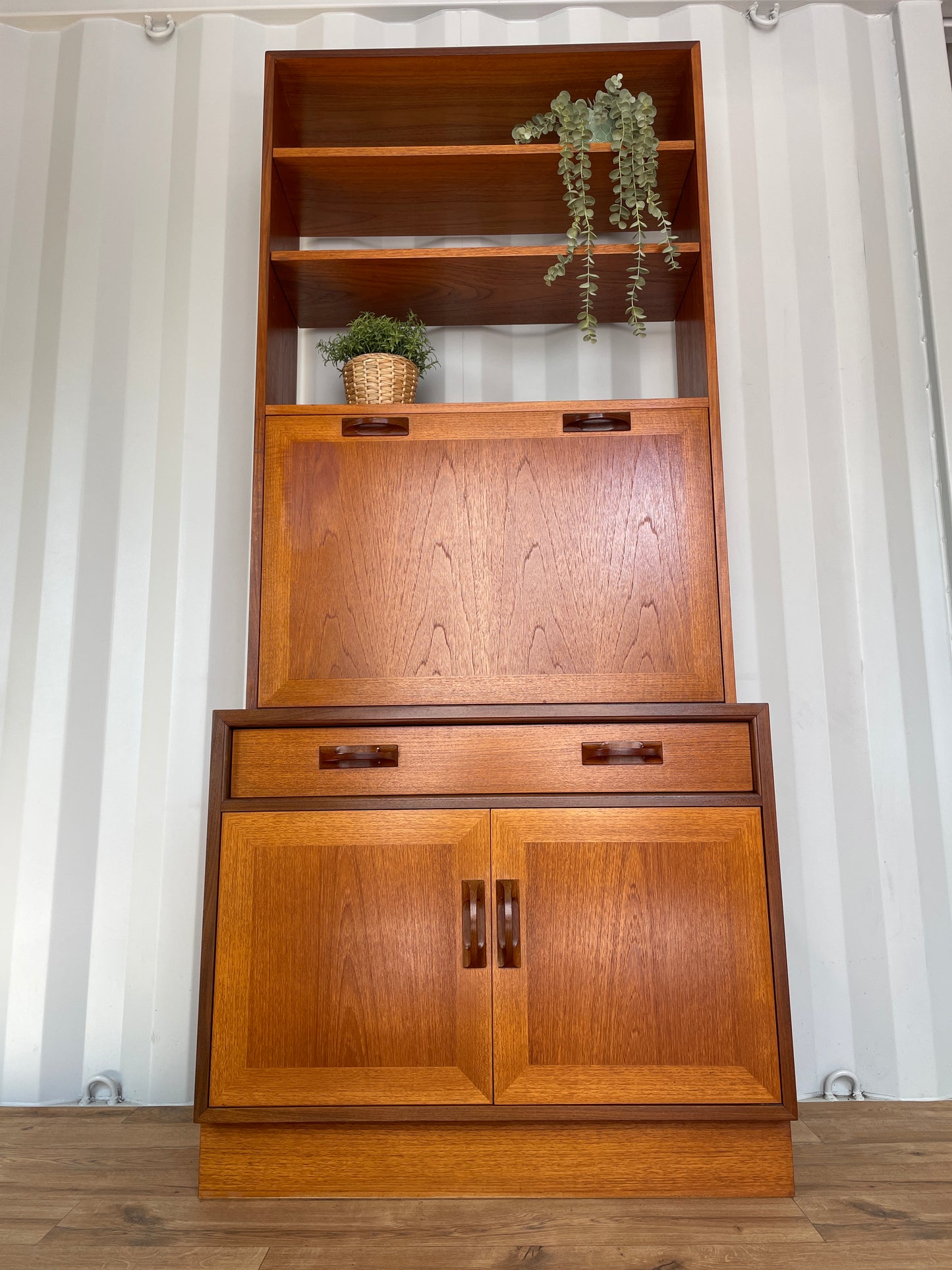 G Plan Bureau Book Case Cabinet Desk - Mid-Century