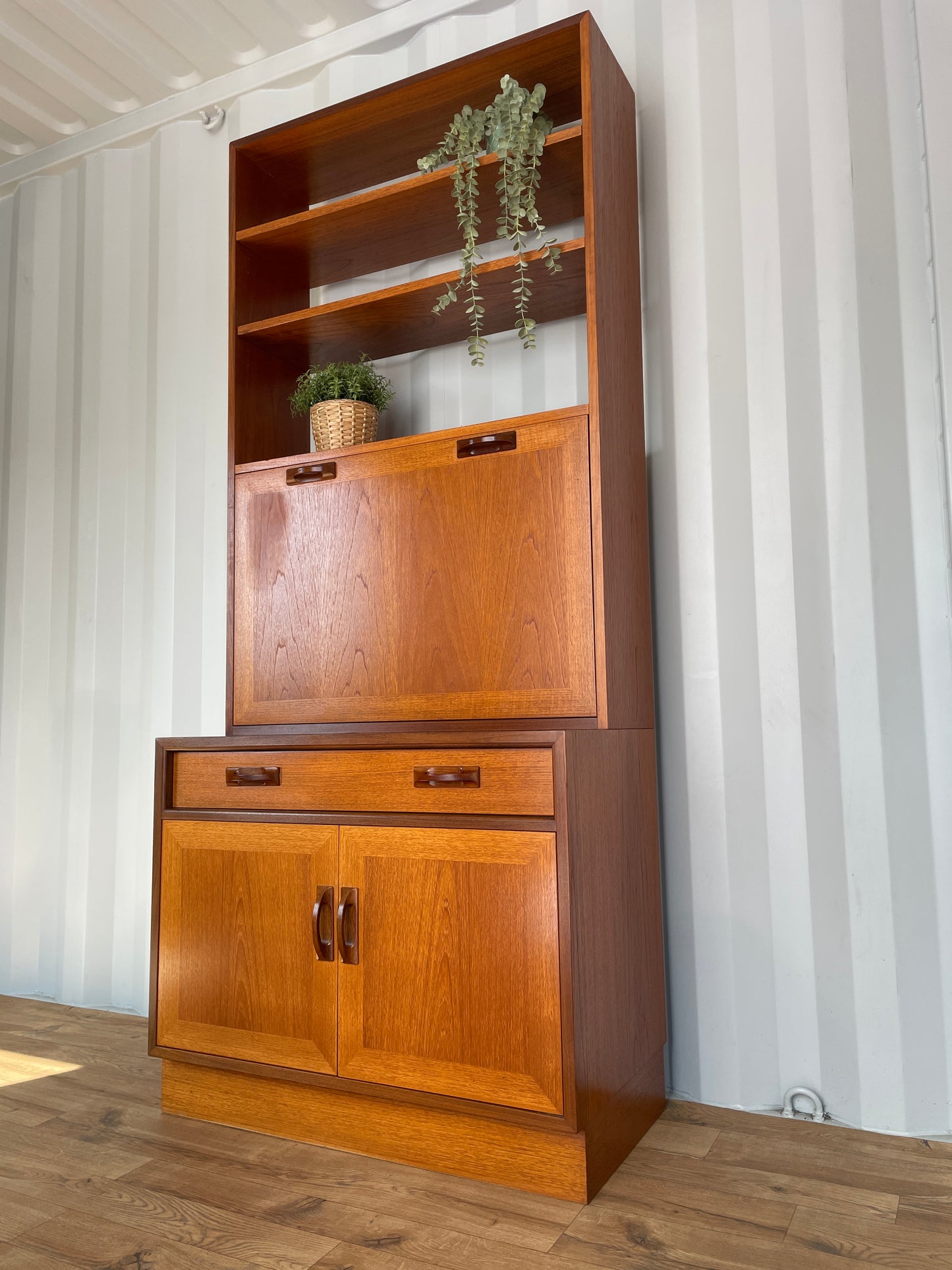 G Plan Bureau Book Case Cabinet Desk - Mid-Century