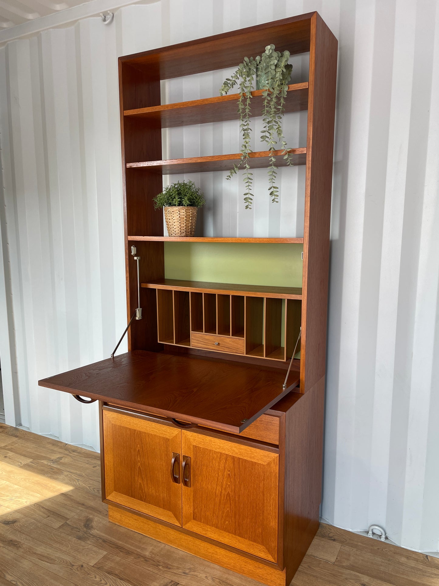 G Plan Bureau Book Case Cabinet Desk - Mid-Century
