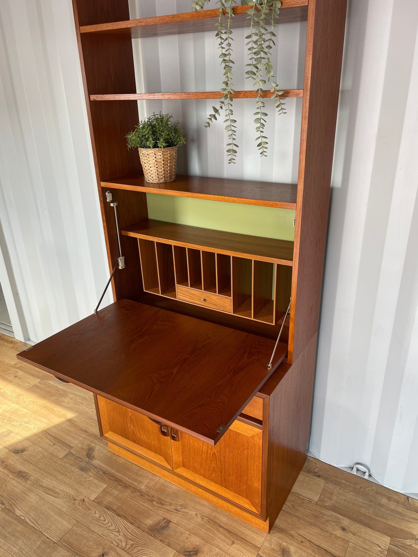 G Plan Bureau Book Case Cabinet Desk - Mid-Century