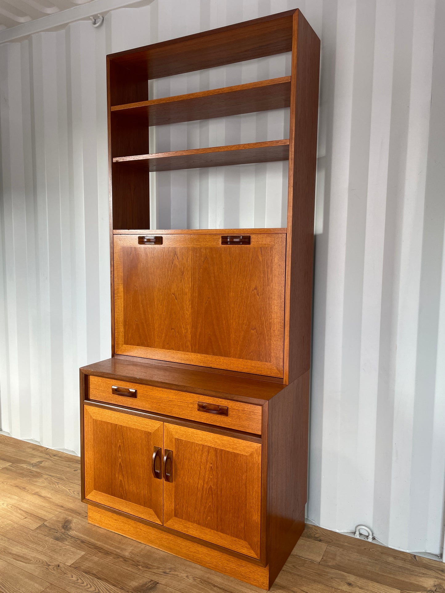G Plan Bureau Book Case Cabinet Desk - Mid-Century