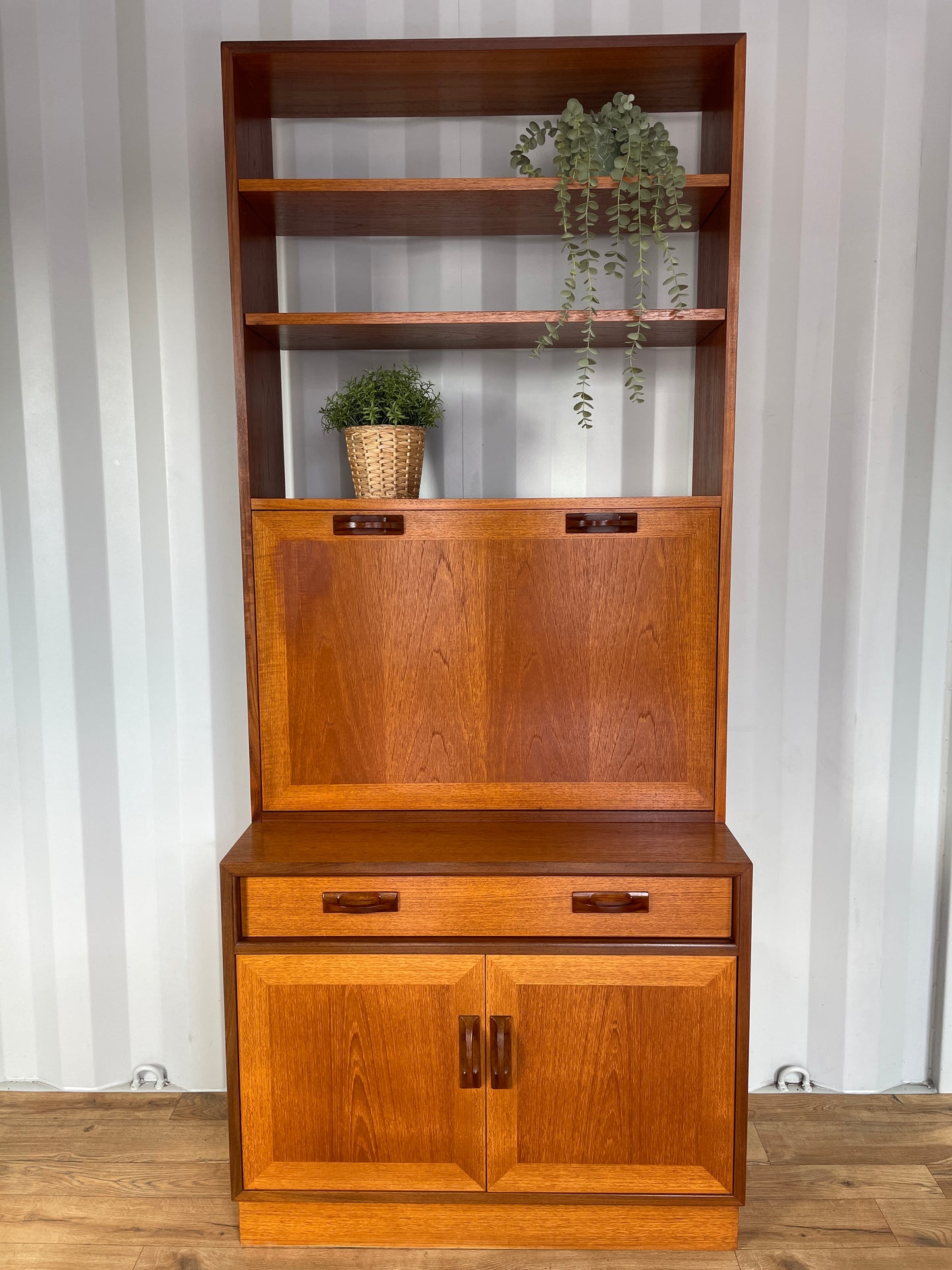 G Plan Bureau Book Case Cabinet Desk - Mid-Century