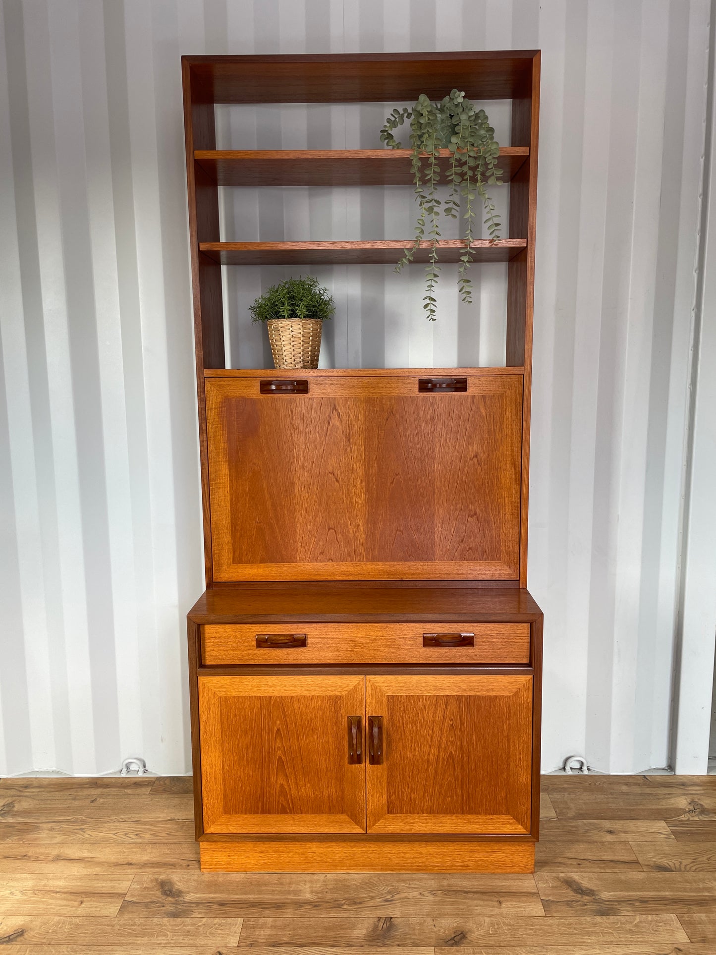 G Plan Bureau Book Case Cabinet Desk - Mid-Century
