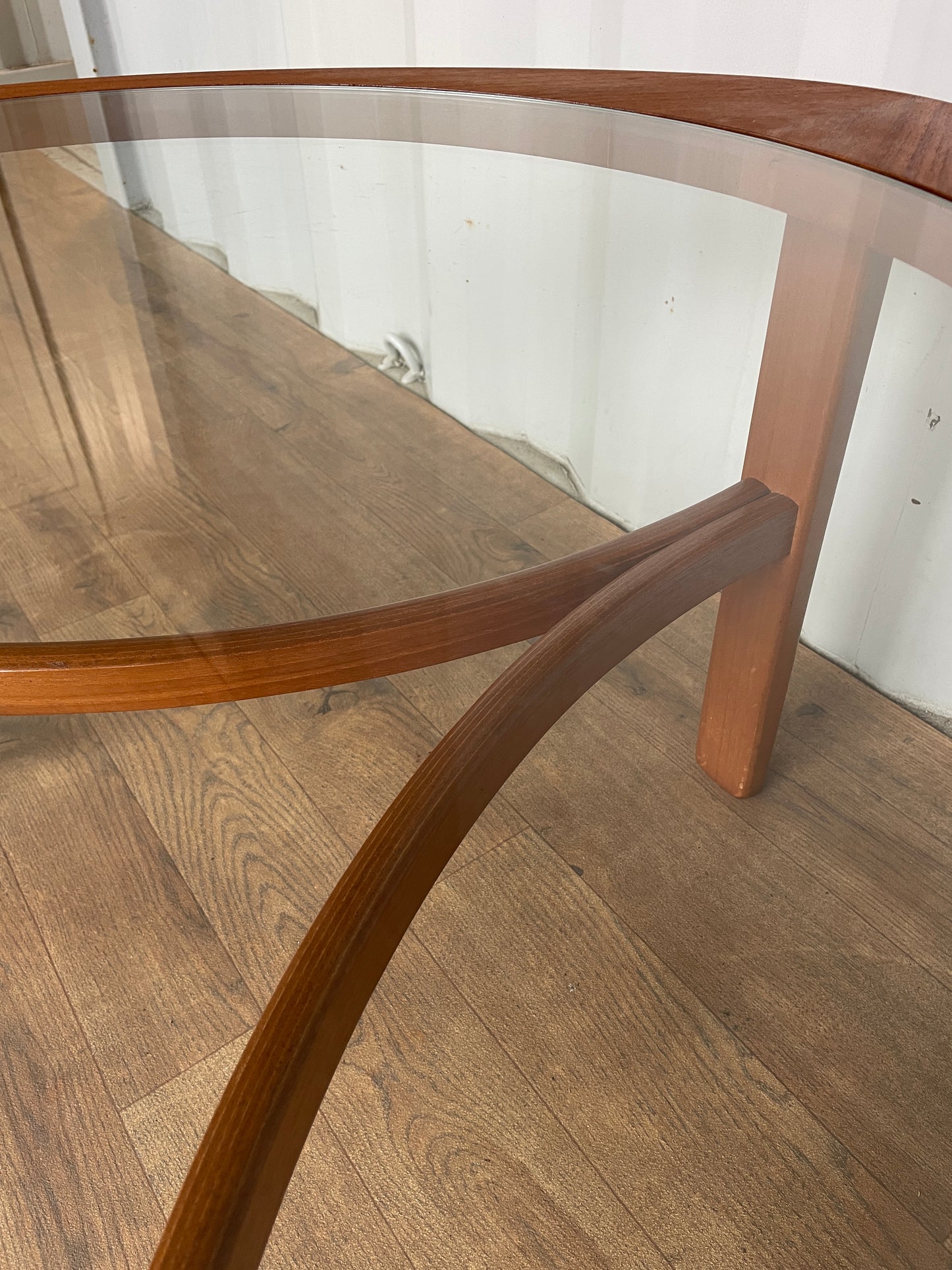 Mid-Century Nathan Trinity Teak & Glass Coffee Table | UK Made Vintage Design