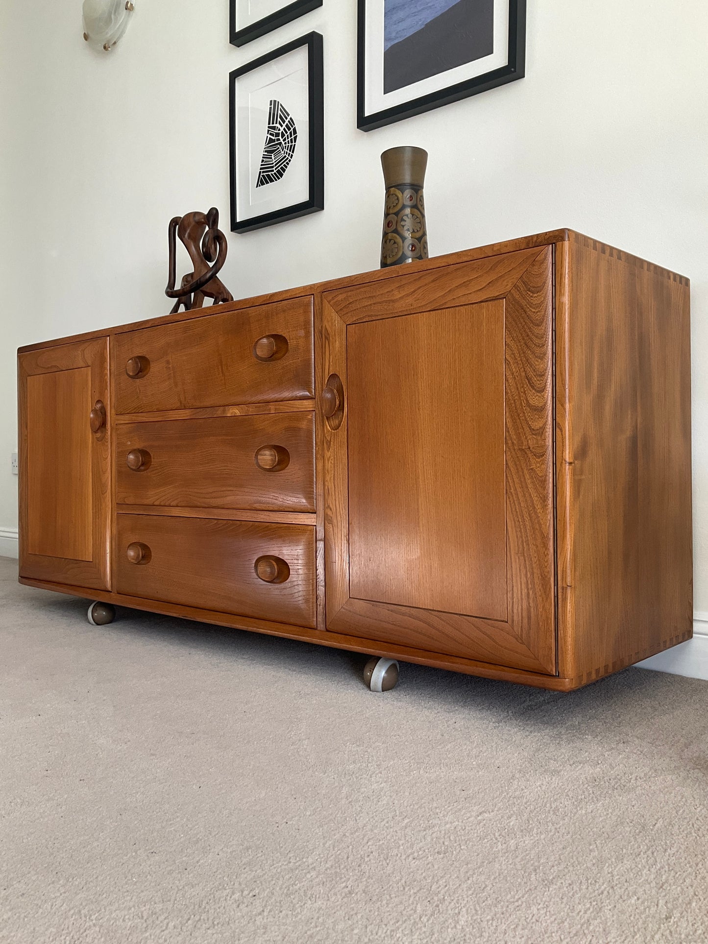 Ercol Windsor Sideboard - UK Made / Vintage / TV Unit Storage