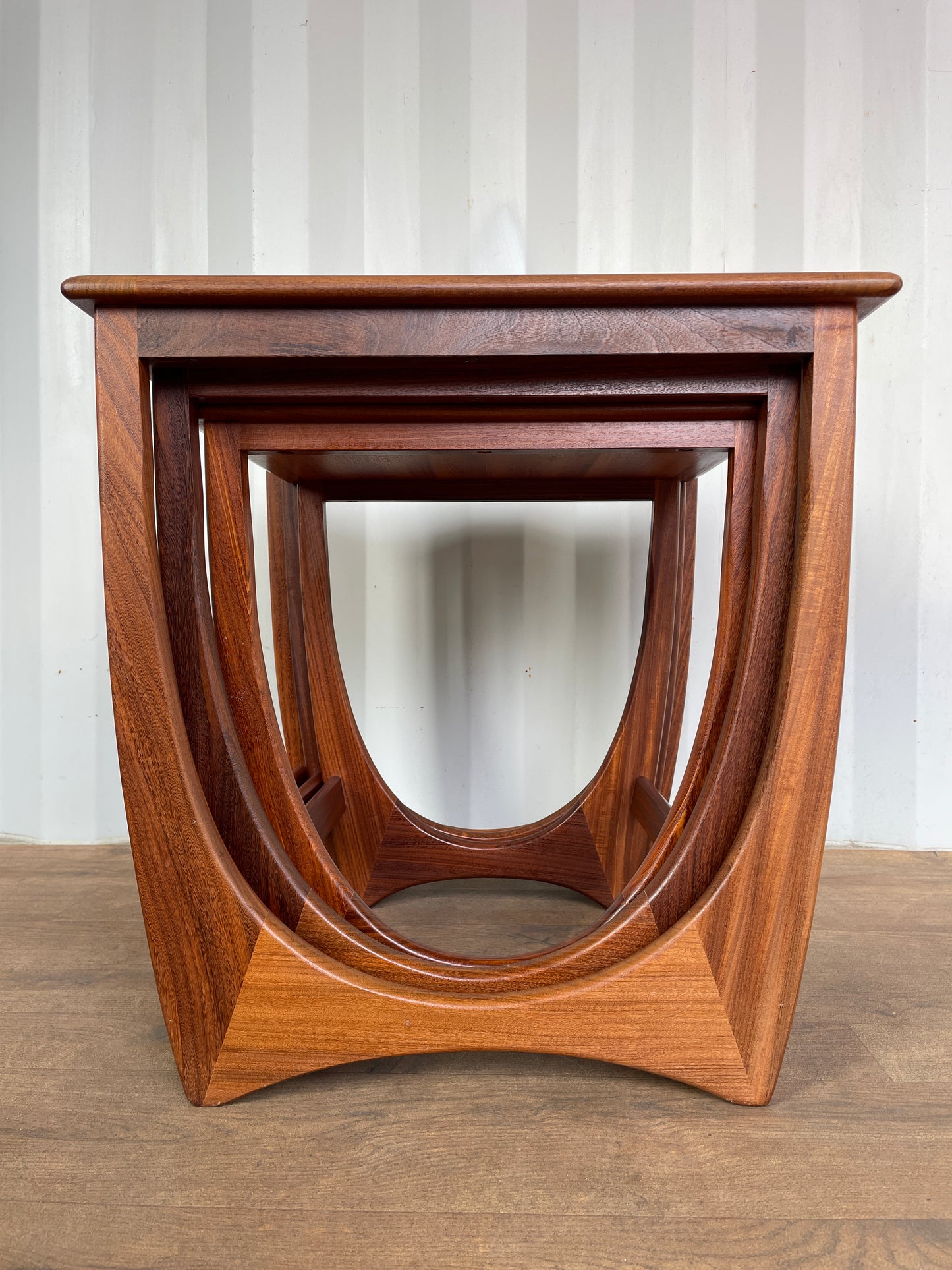 G Plan Fresco Nest of Tables – Vintage Teak Mid Century Nest – Tile Top Coffee Tables Set of 3