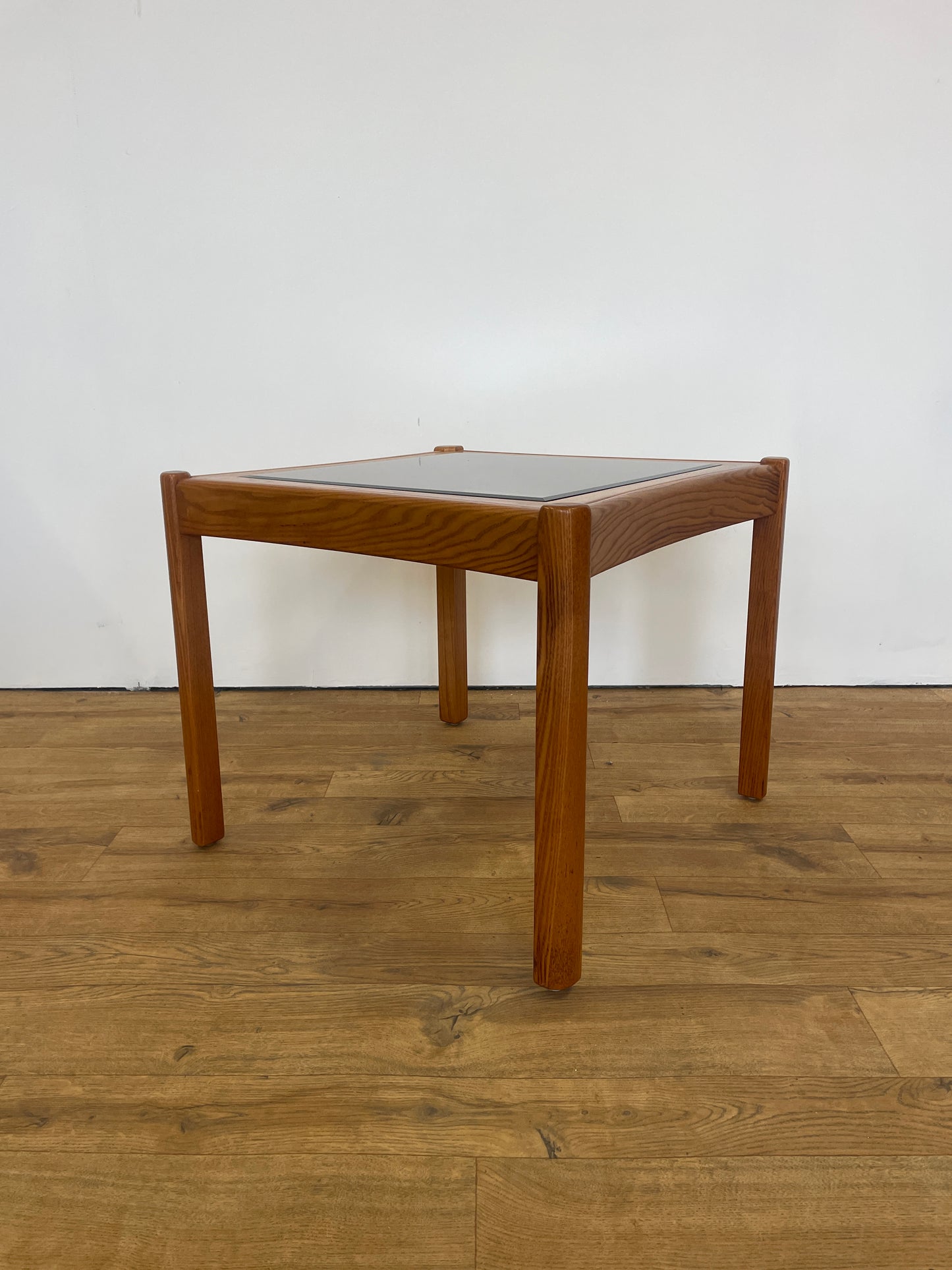 Ercol Side Table w/ Glass Top - Coffee / Vintage / Retro / UK Made