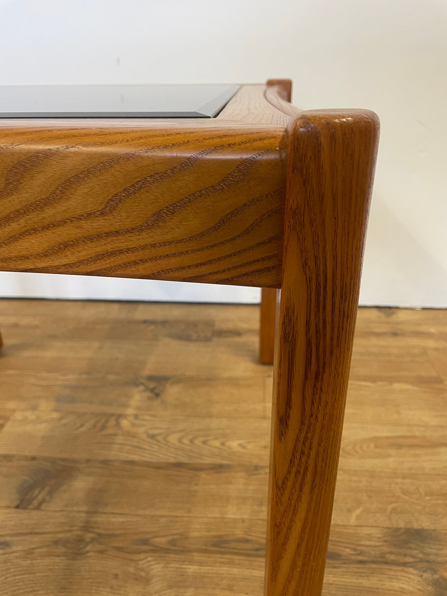 Ercol Side Table w/ Glass Top - Coffee / Vintage / Retro / UK Made