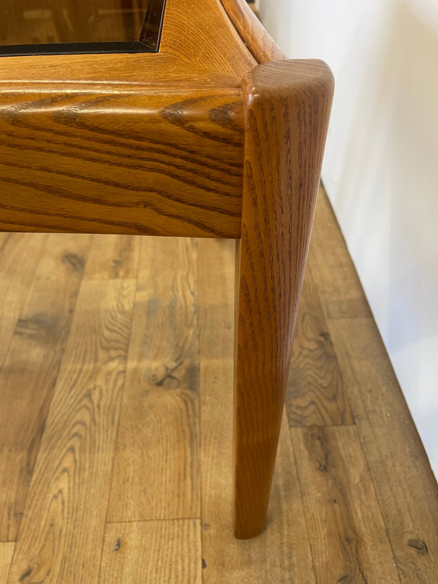 Ercol Side Table w/ Glass Top - Coffee / Vintage / Retro / UK Made