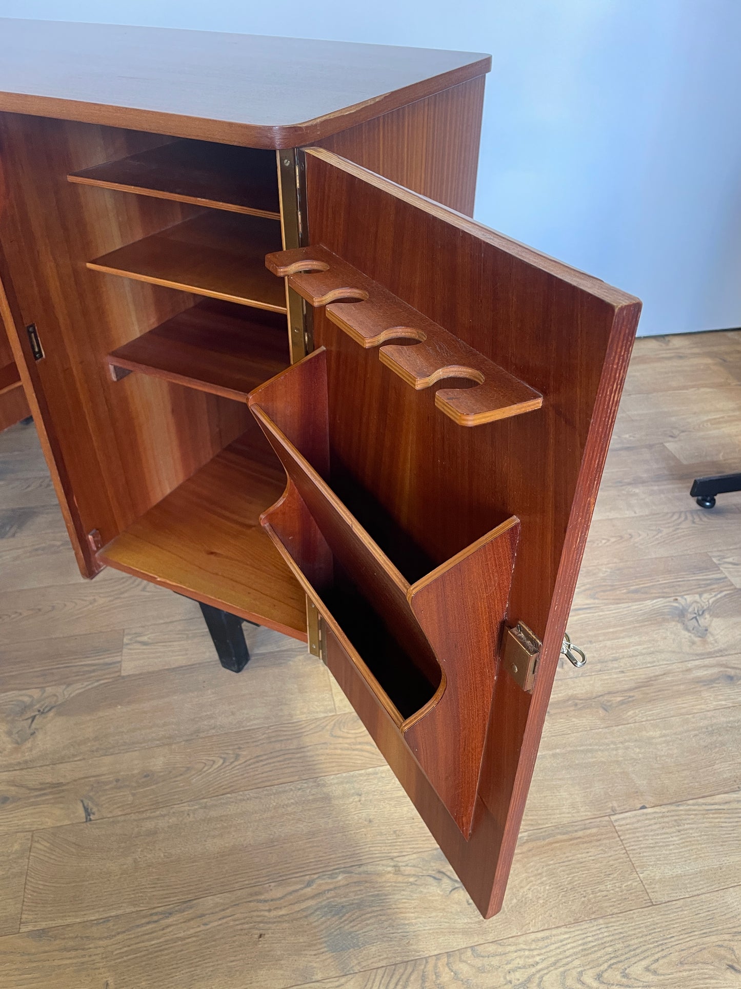 Mid-Century Metamorphic Teak Home Office Desk