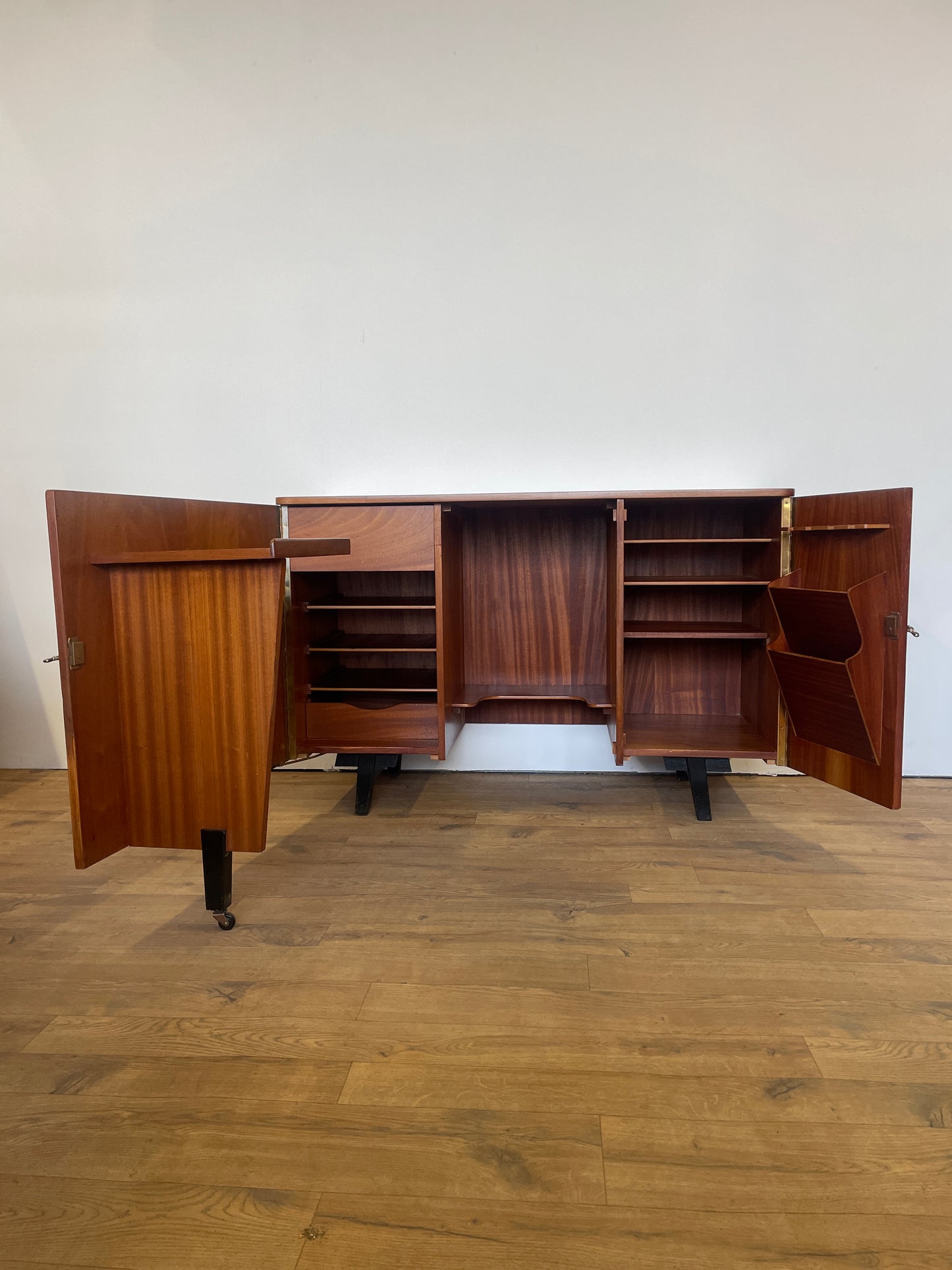 Mid-Century Metamorphic Teak Home Office Desk