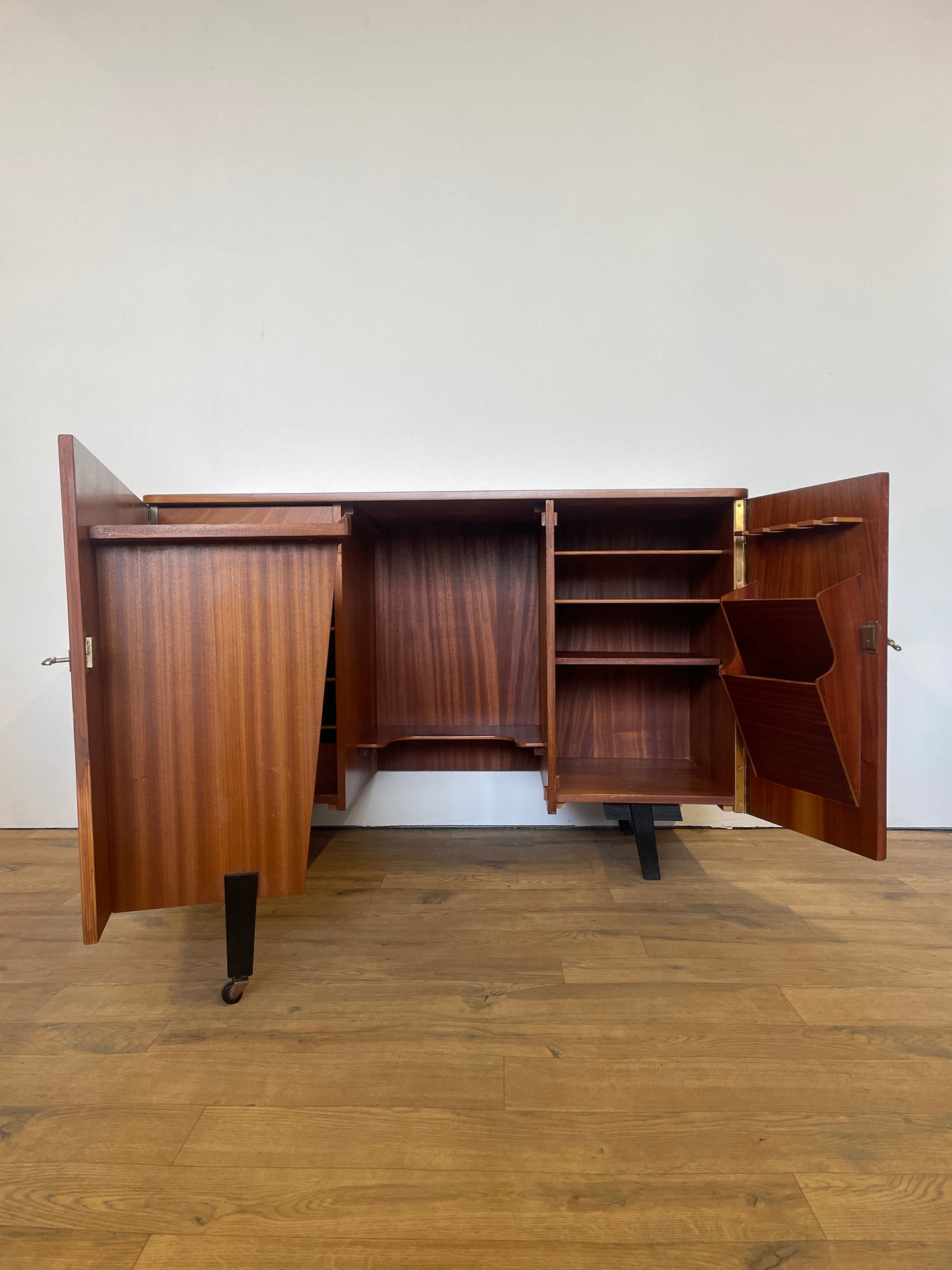 Mid-Century Metamorphic Teak Home Office Desk