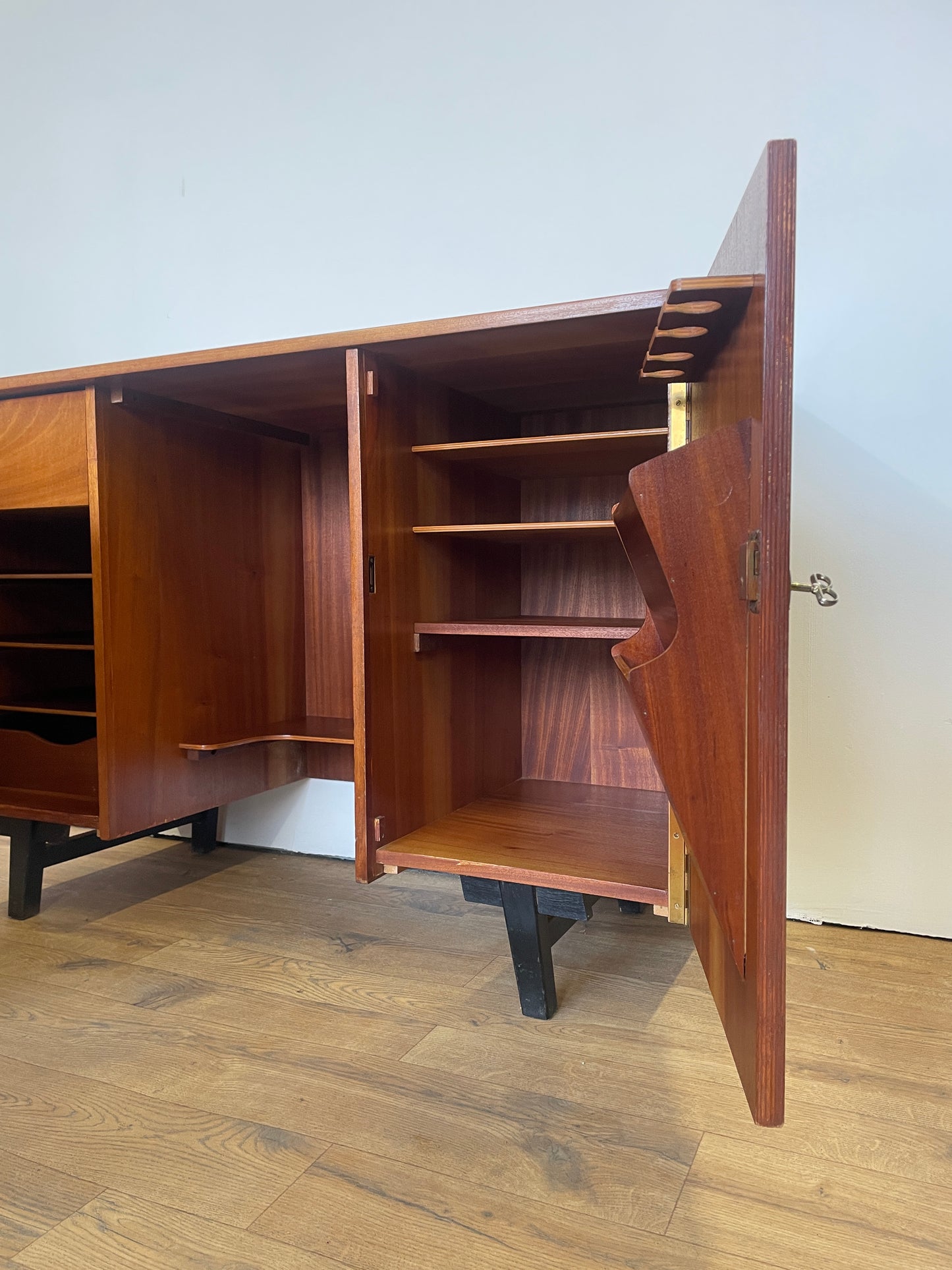 Mid-Century Metamorphic Teak Home Office Desk