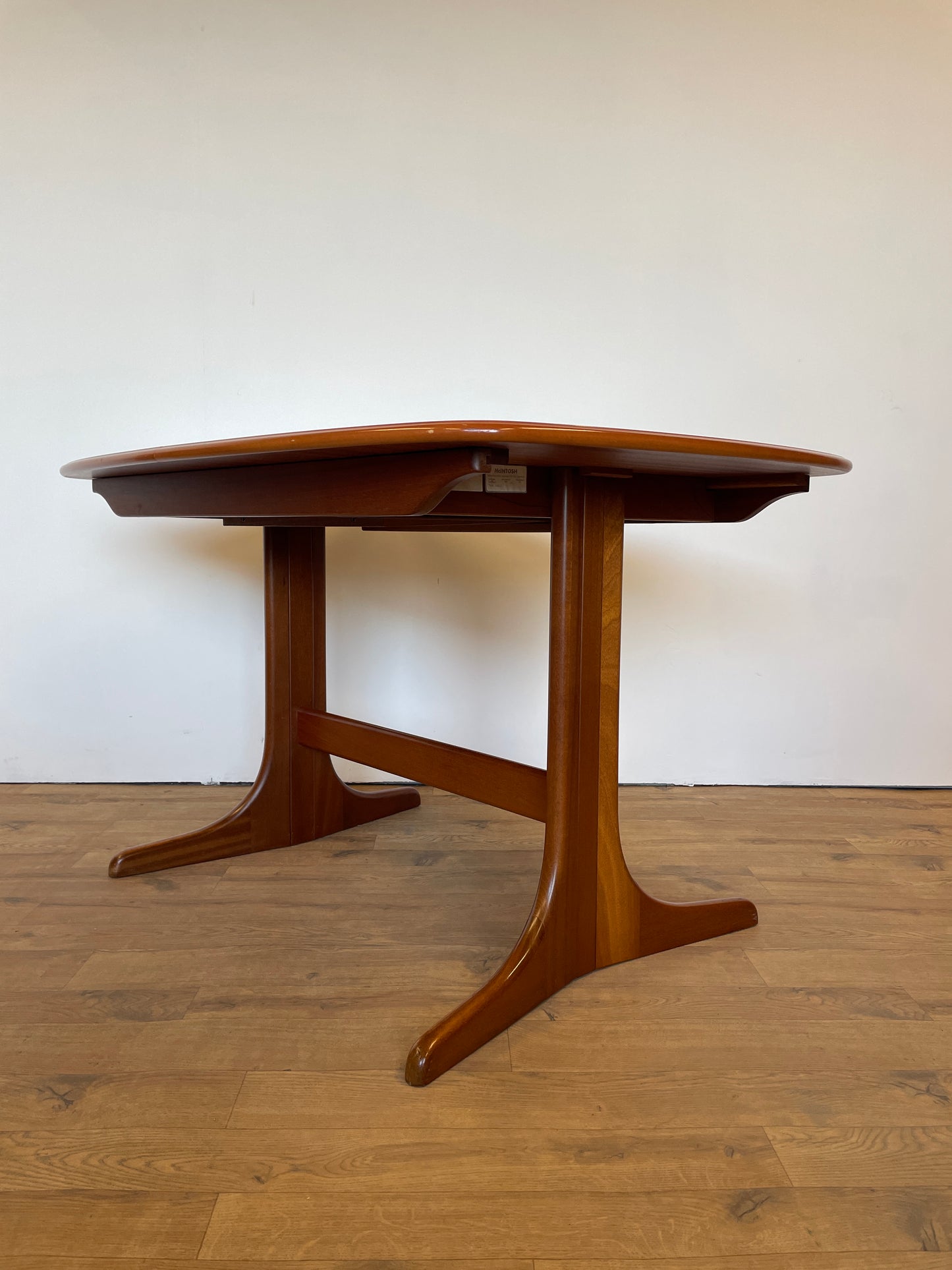 McIntosh Extending Dining Table & 4 Upholstered Chairs - Mid-Century / Vintage
