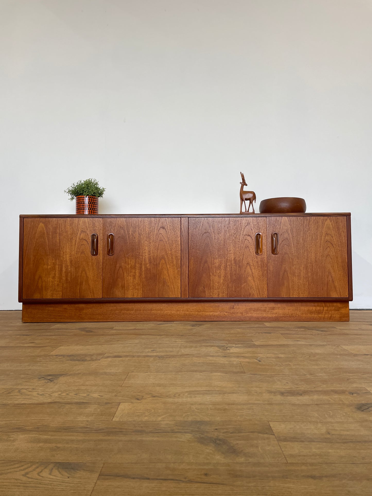 Long G Plan Cabinet Double Teak Mid-Century / TV Unit