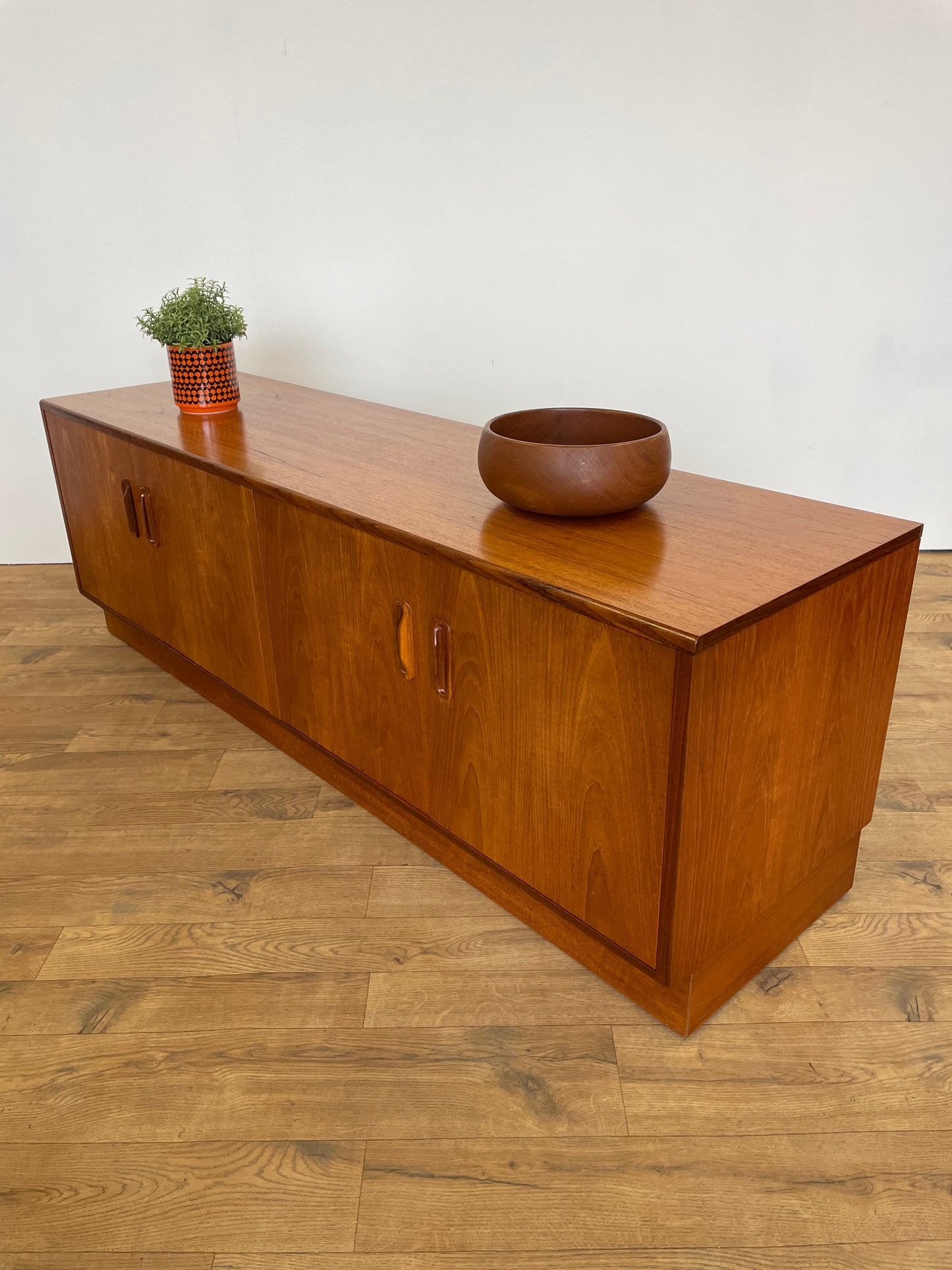 Long G Plan Cabinet Double Teak Mid-Century / TV Unit
