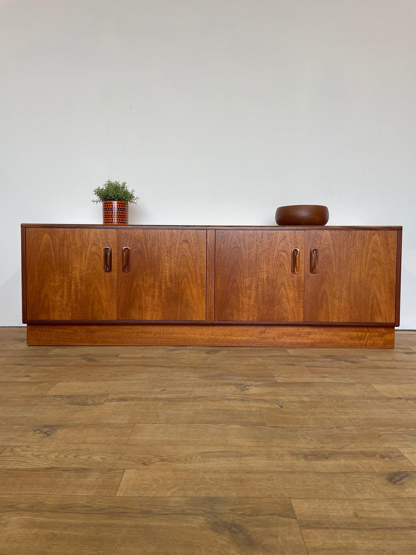 Long G Plan Cabinet Double Teak Mid-Century / TV Unit