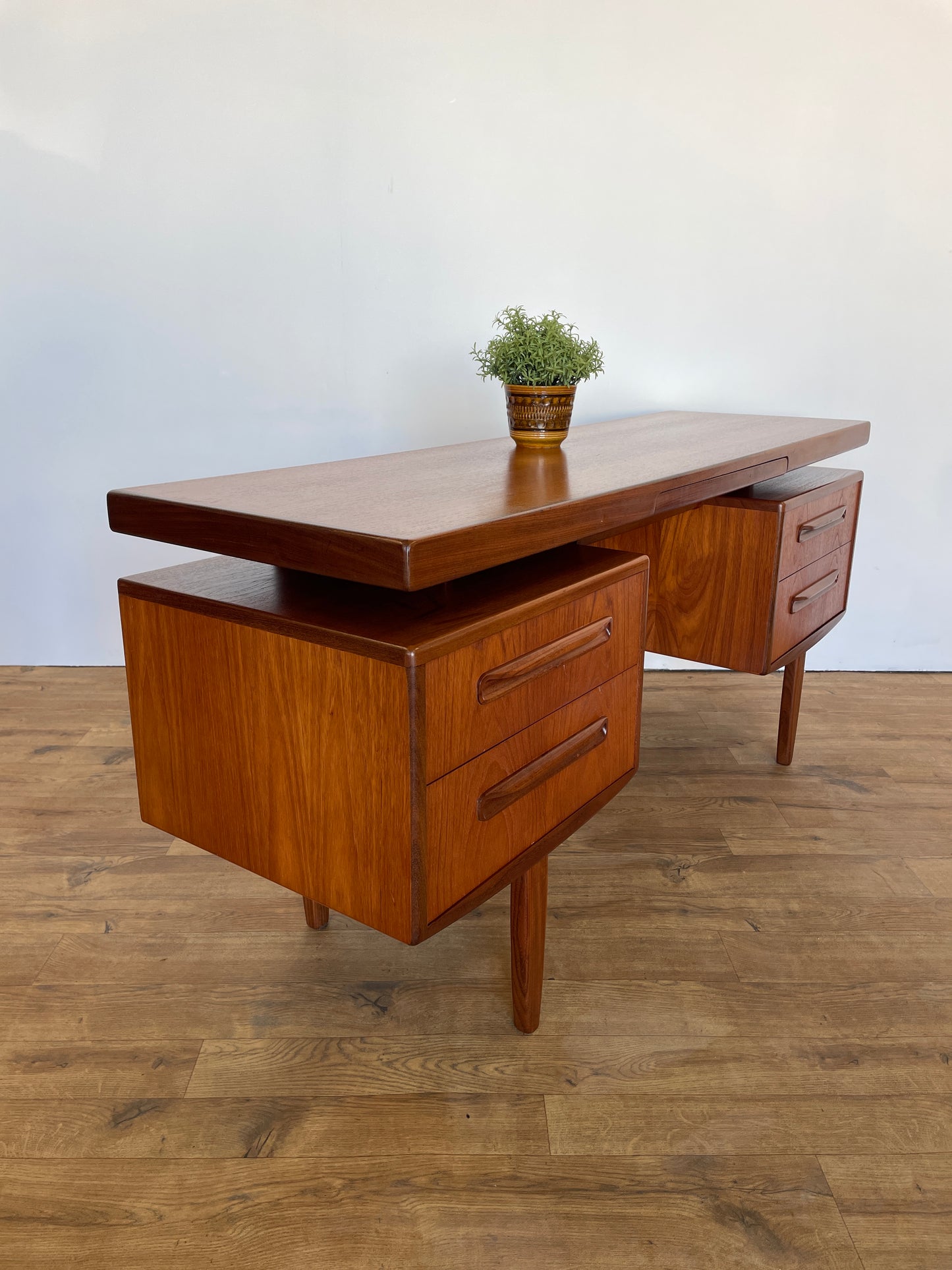 G Plan Fresco Range Desk or Dressing Table with Floating Top - Teak - Mid-Century