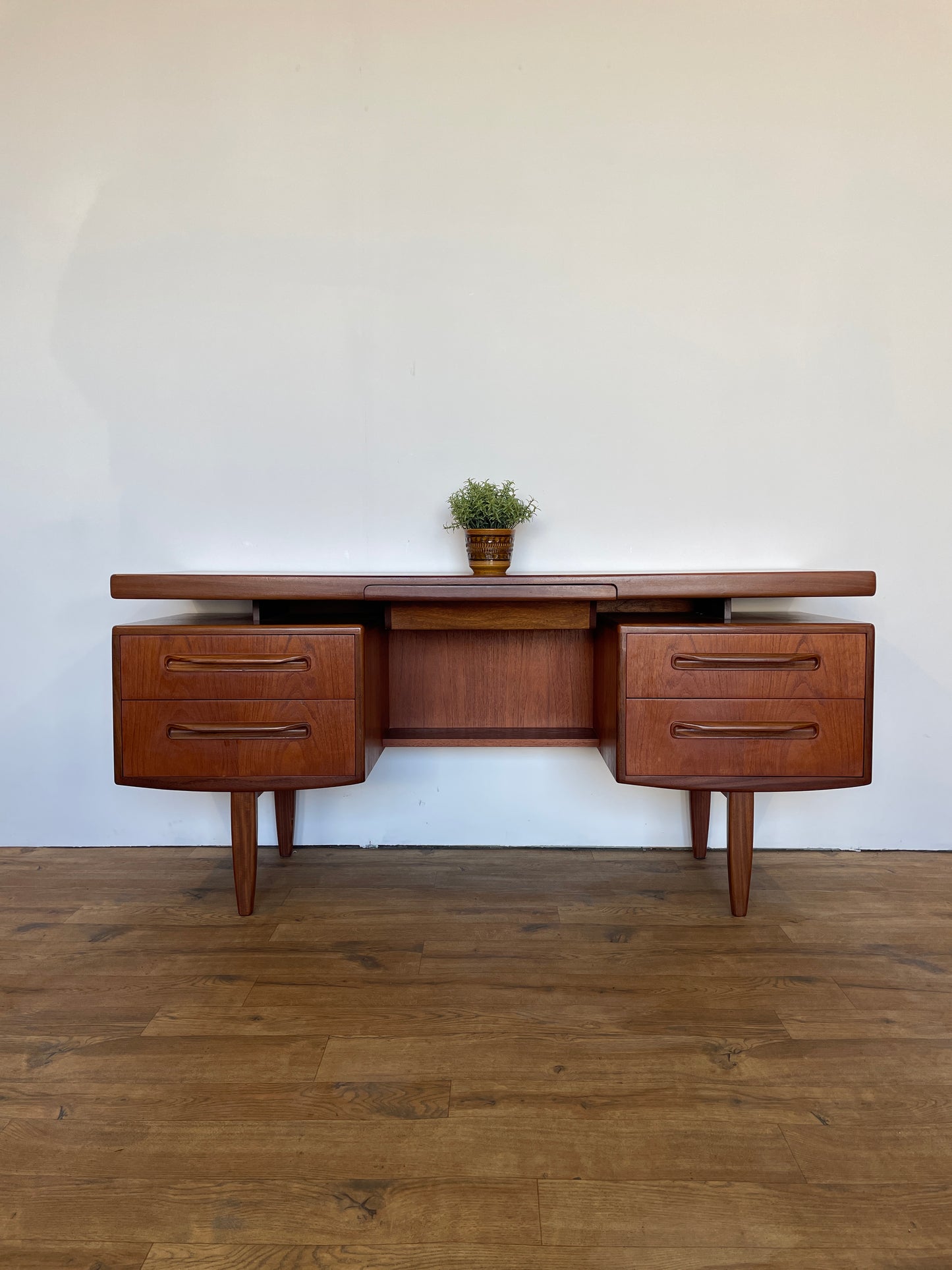 G Plan Fresco Range Desk or Dressing Table with Floating Top - Teak - Mid-Century