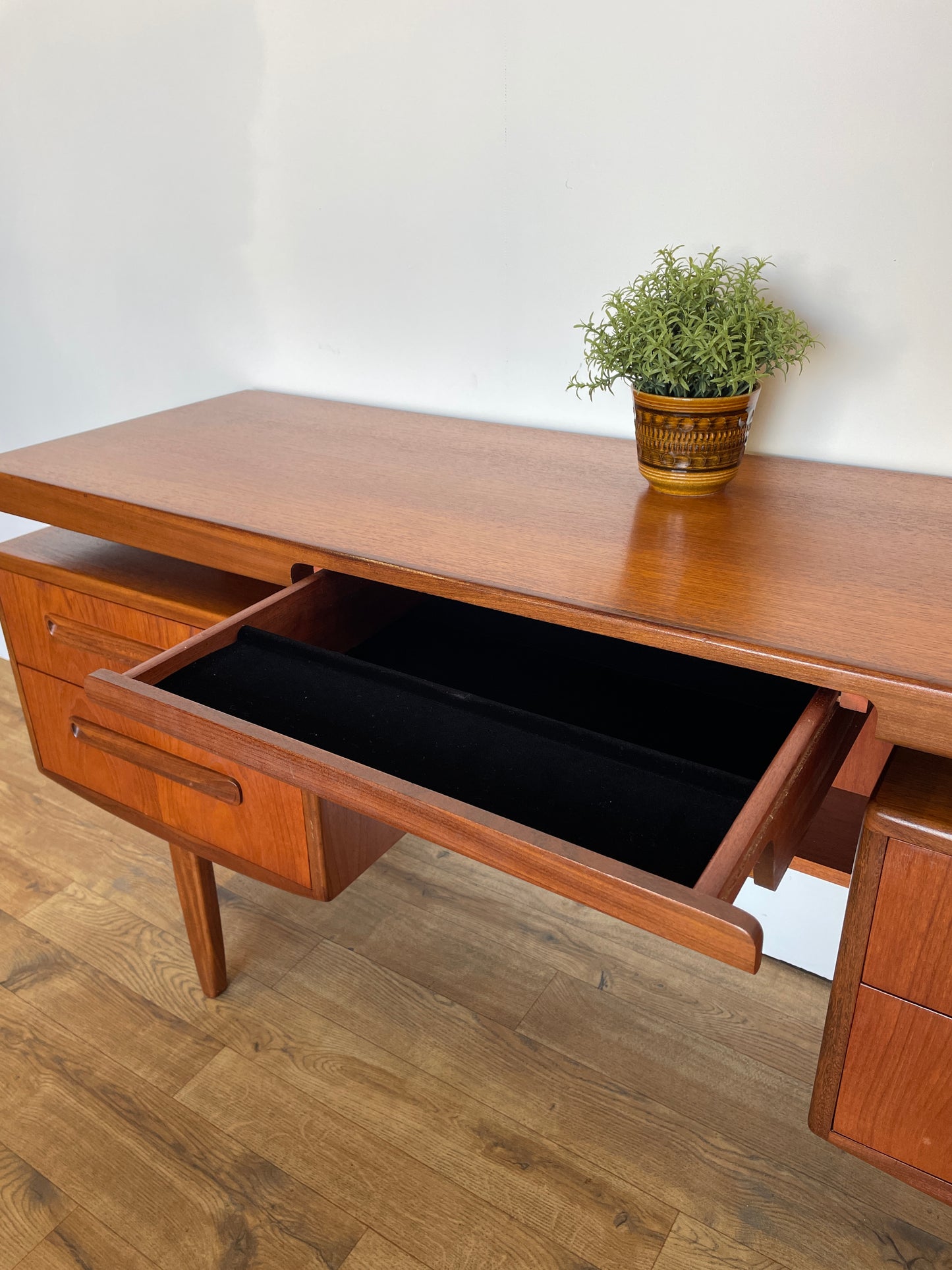 G Plan Fresco Range Desk or Dressing Table with Floating Top - Teak - Mid-Century